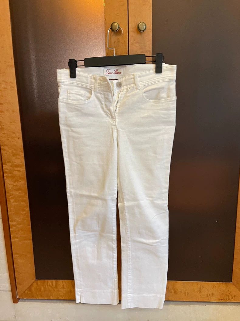 Loro Piana LORO PIANA White trousers Size 26" / US 2 / IT 38 - 1 Thumbnail