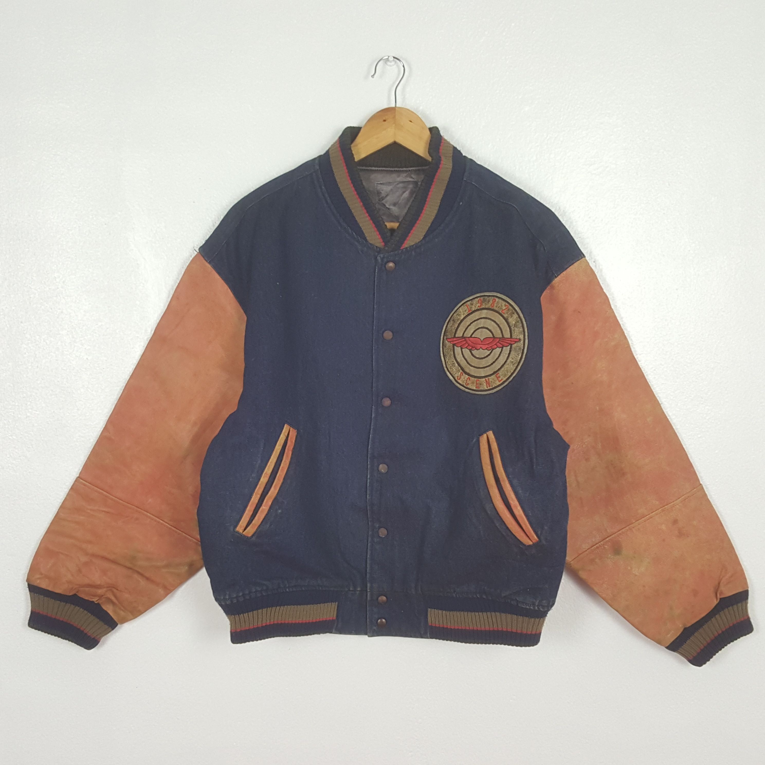 Vintage Vintage Scene Japanese Varsity Jacket C308N24 Size US L / EU 52-54 / 3 - 1 Thumbnail