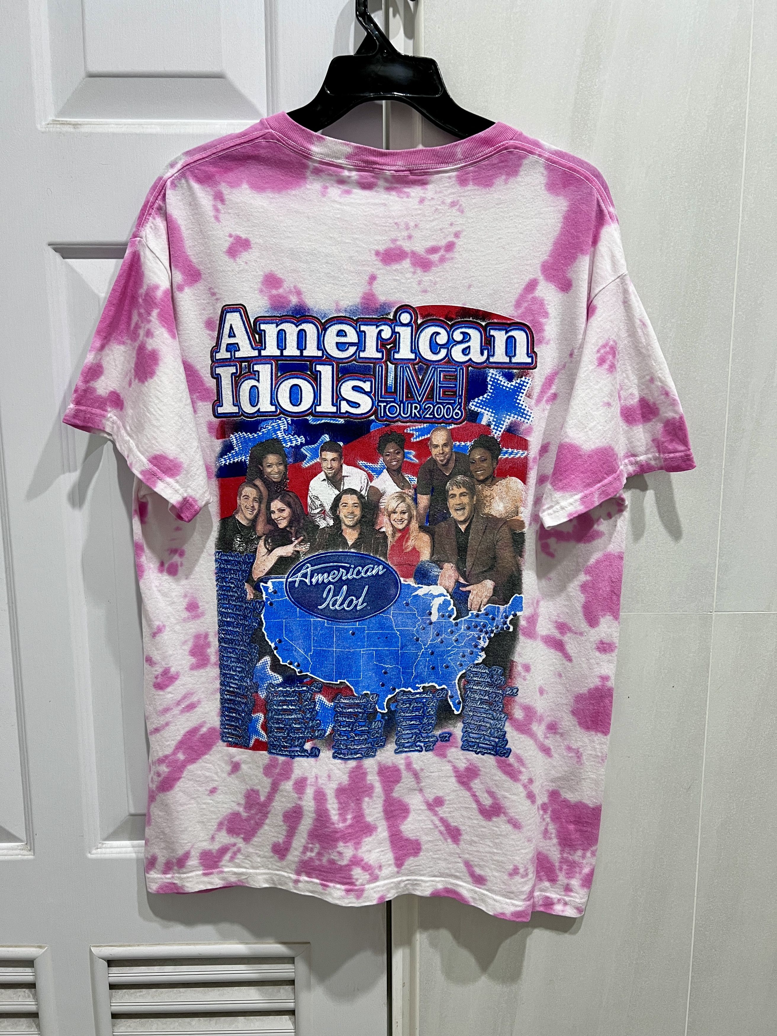 Vintage Vintage Y2K 2006 American Idols Tour 2006 Promo Tee Size US L / EU 52-54 / 3 - 2 Thumbnail