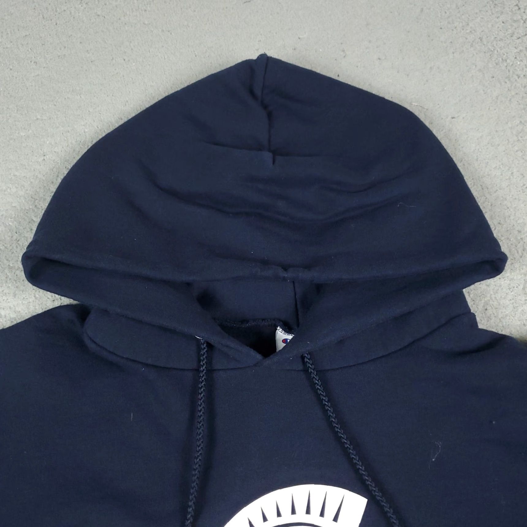 Champion VINTAGE Champion Hoodie Mens Medium Pullover Sweatshirt Casual Navy Blue Fleece Logo Zipper 90s Size US M / EU 48-50 / 2 - 3 Thumbnail