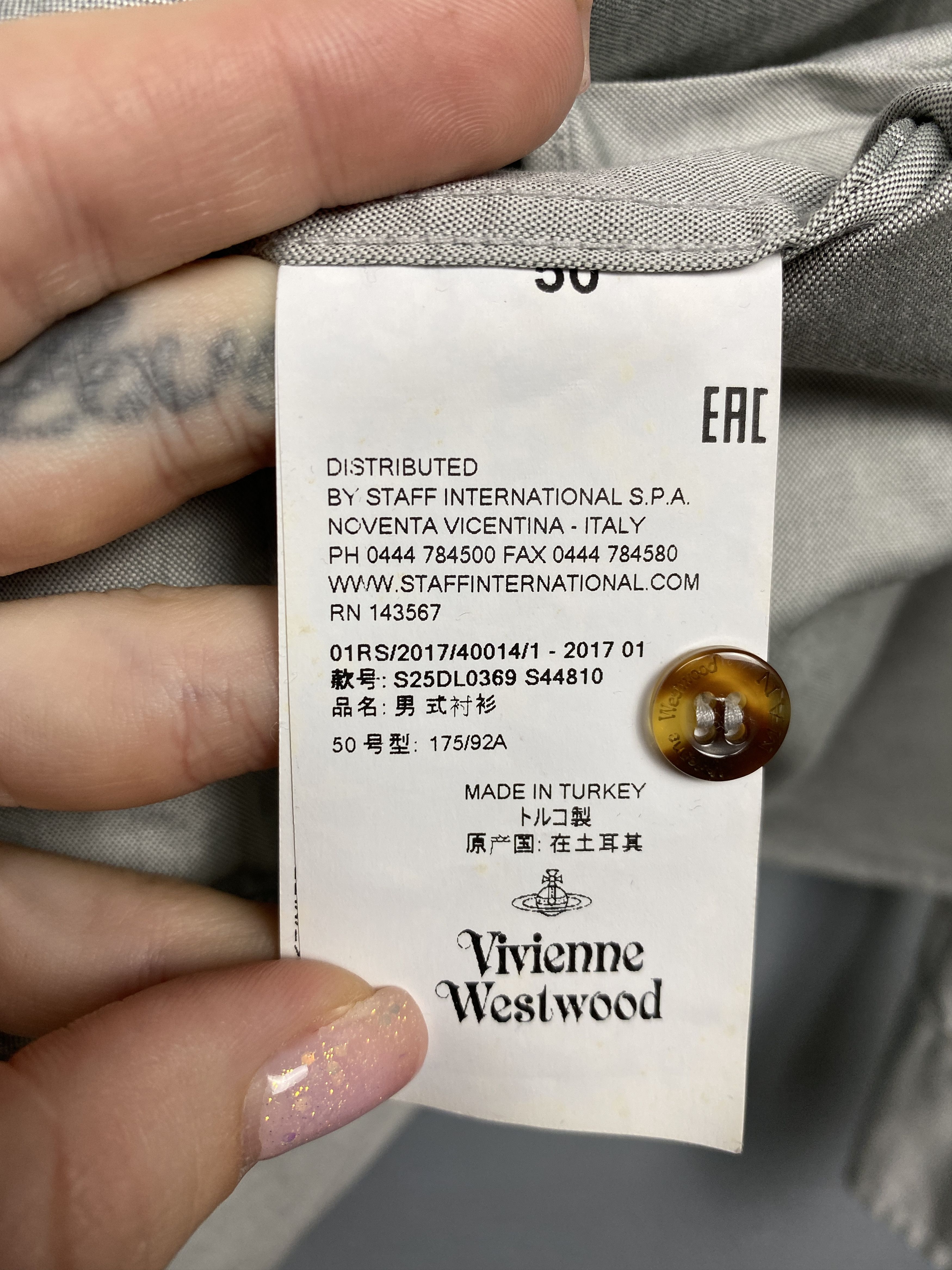 Vivienne Westwood Vivienne Westwood Vintage Mens Long Sleeve Shirt Size US M / EU 48-50 / 2 - 5 Thumbnail