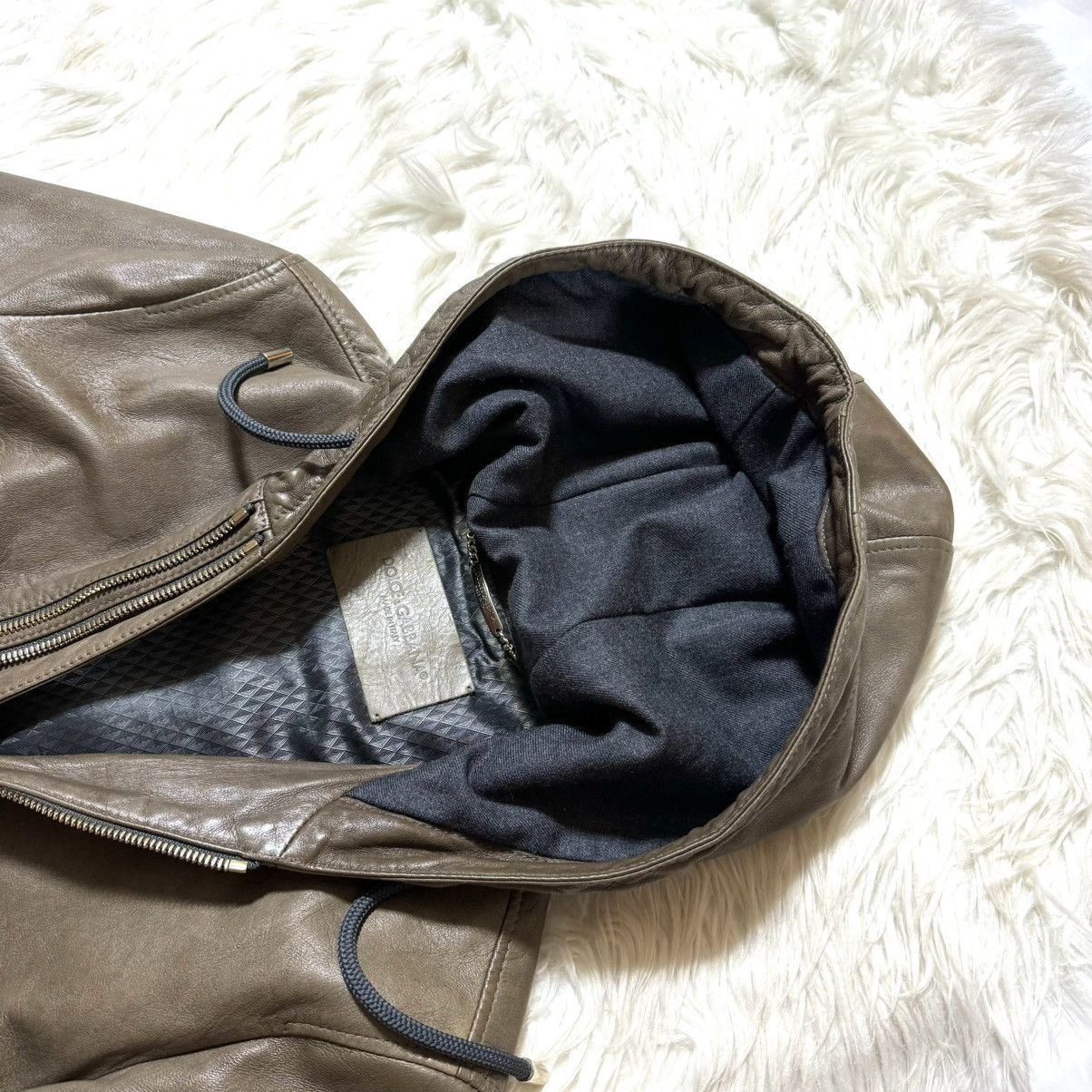Dolce & Gabbana recent model Dolce & Gabbana hooded ZIP UP leather jacket Size US S / EU 44-46 / 1 - 20 Thumbnail