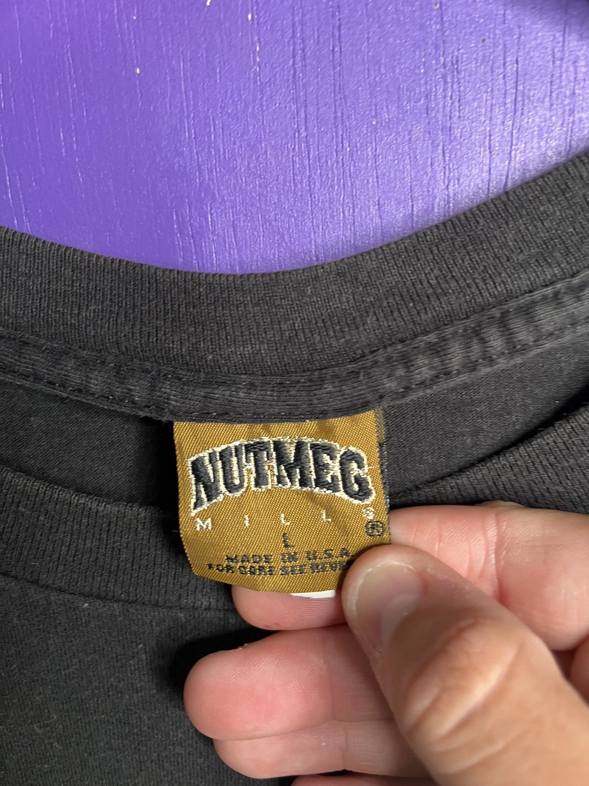 NASCAR × Nutmeg × Vintage Vintage 90s Nutmeg NASCAR Dale Earnhardt helmet tee Size US L / EU 52-54 / 3 - 4 Thumbnail