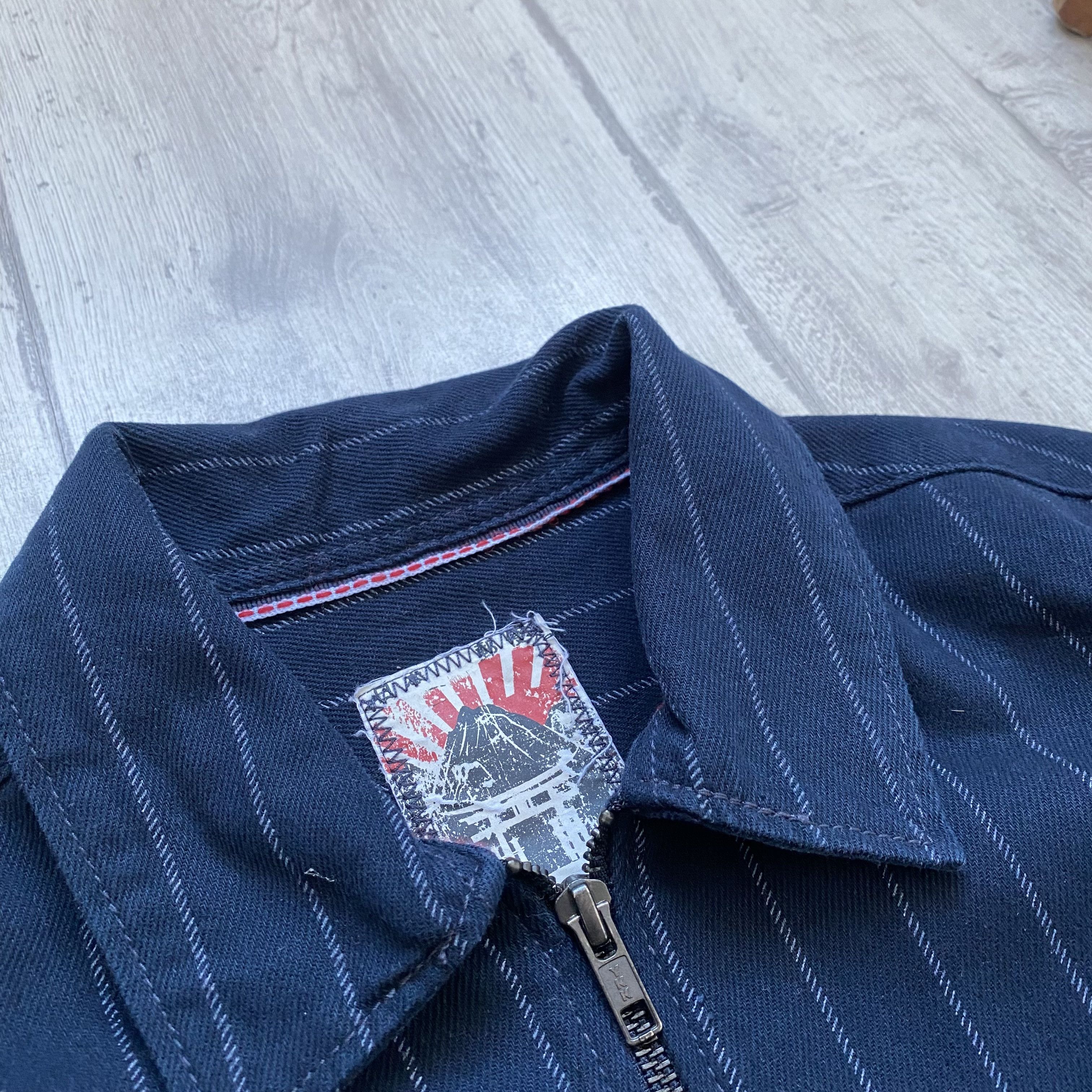 Japanese Brand 🔥Hand Made Japan Striped Jeans Overshrit Jacket INDICODE Size US M / EU 48-50 / 2 - 5 Thumbnail