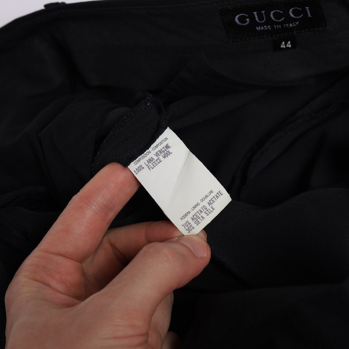 Gucci Gucci Dark Navy Suit Trousers Wool Tailored Pants Vintage Size US 31 - 10 Thumbnail