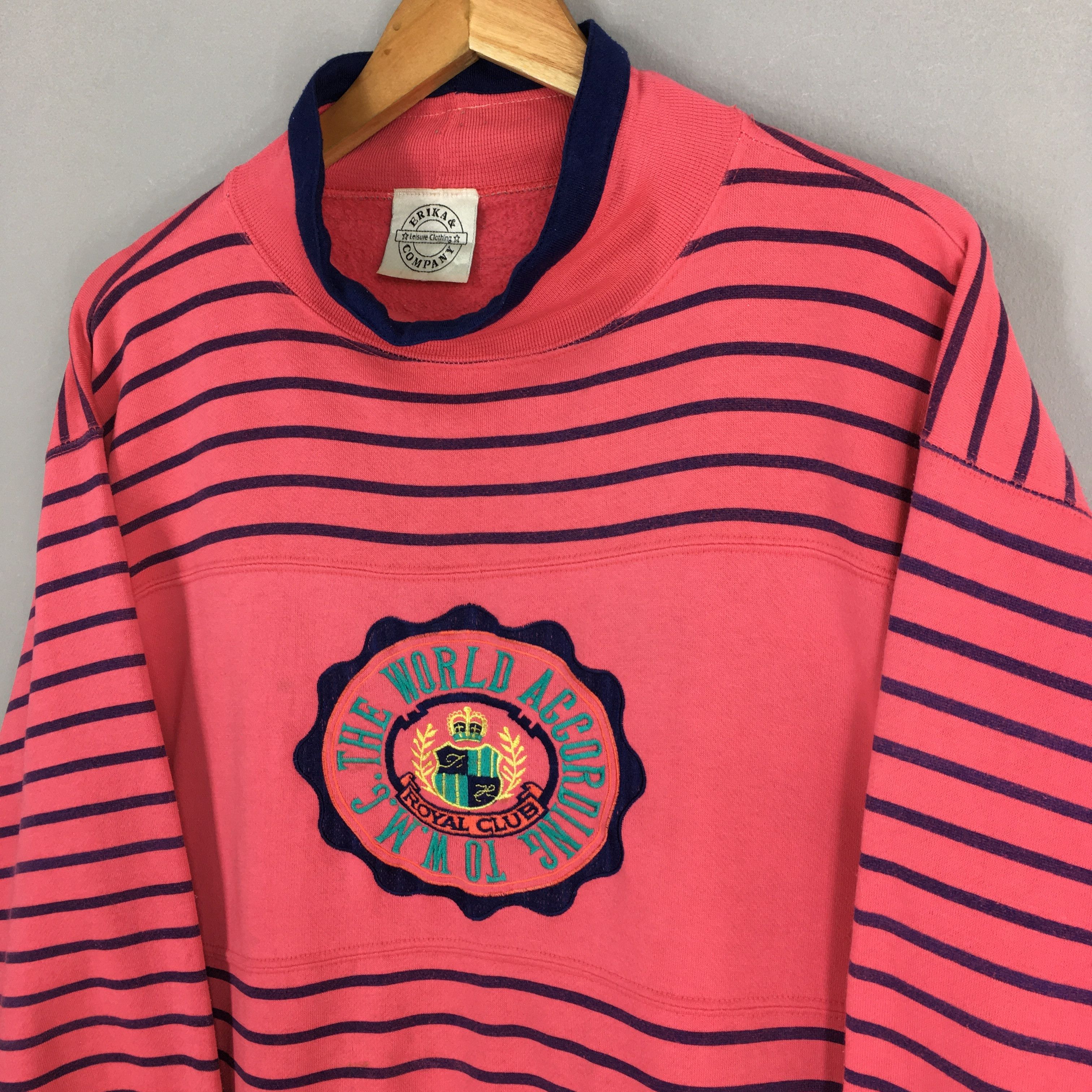 Vintage Vintage Warner Music Group Stripes Sweatshirt Large Size L / US 10 / IT 46 - 3 Thumbnail