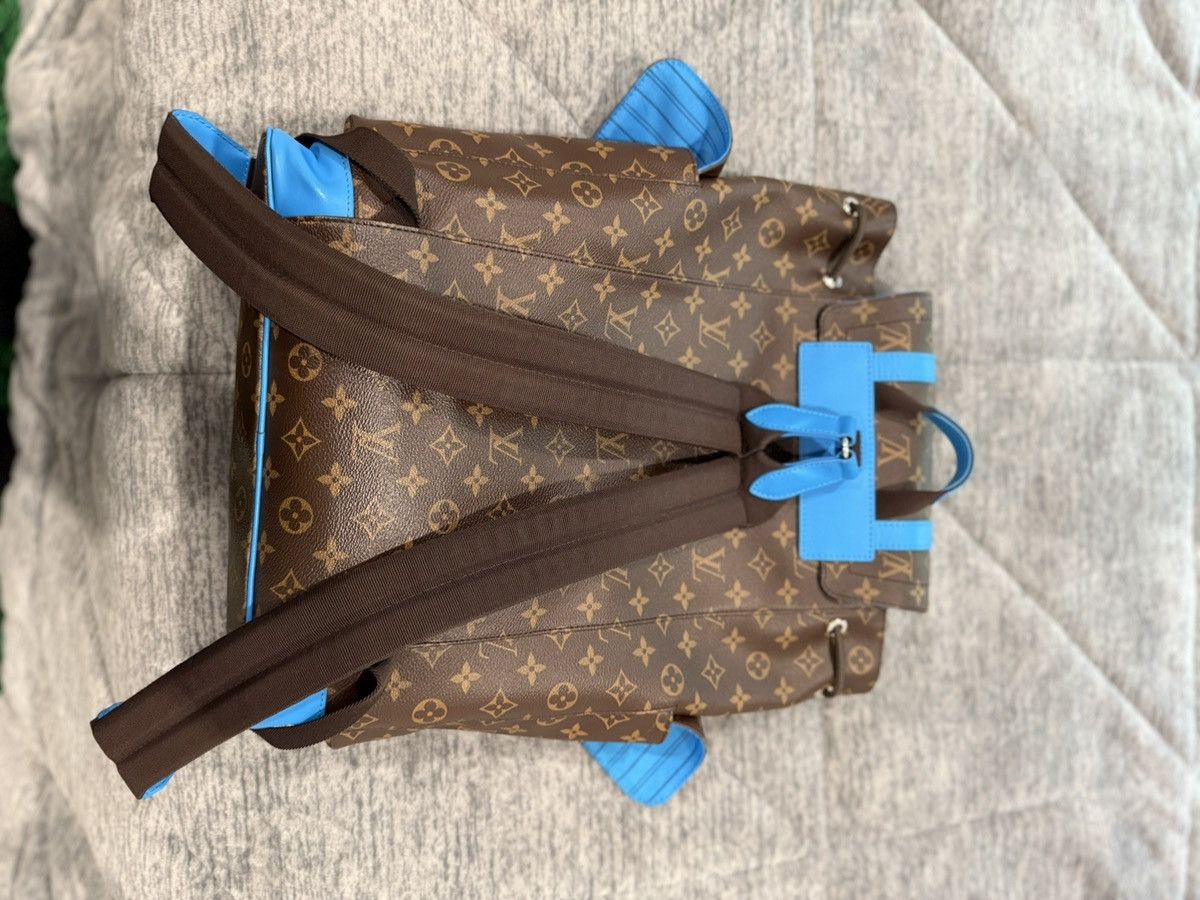 Louis Vuitton Louis Vuitton Blue Christopher Backpack Size ONE SIZE - 3 Thumbnail