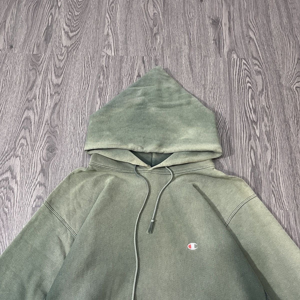 Japanese Brand Crazy SunFaded Champion Reverse Weave Basic Logo Hodie Size US L / EU 52-54 / 3 - 2 Thumbnail