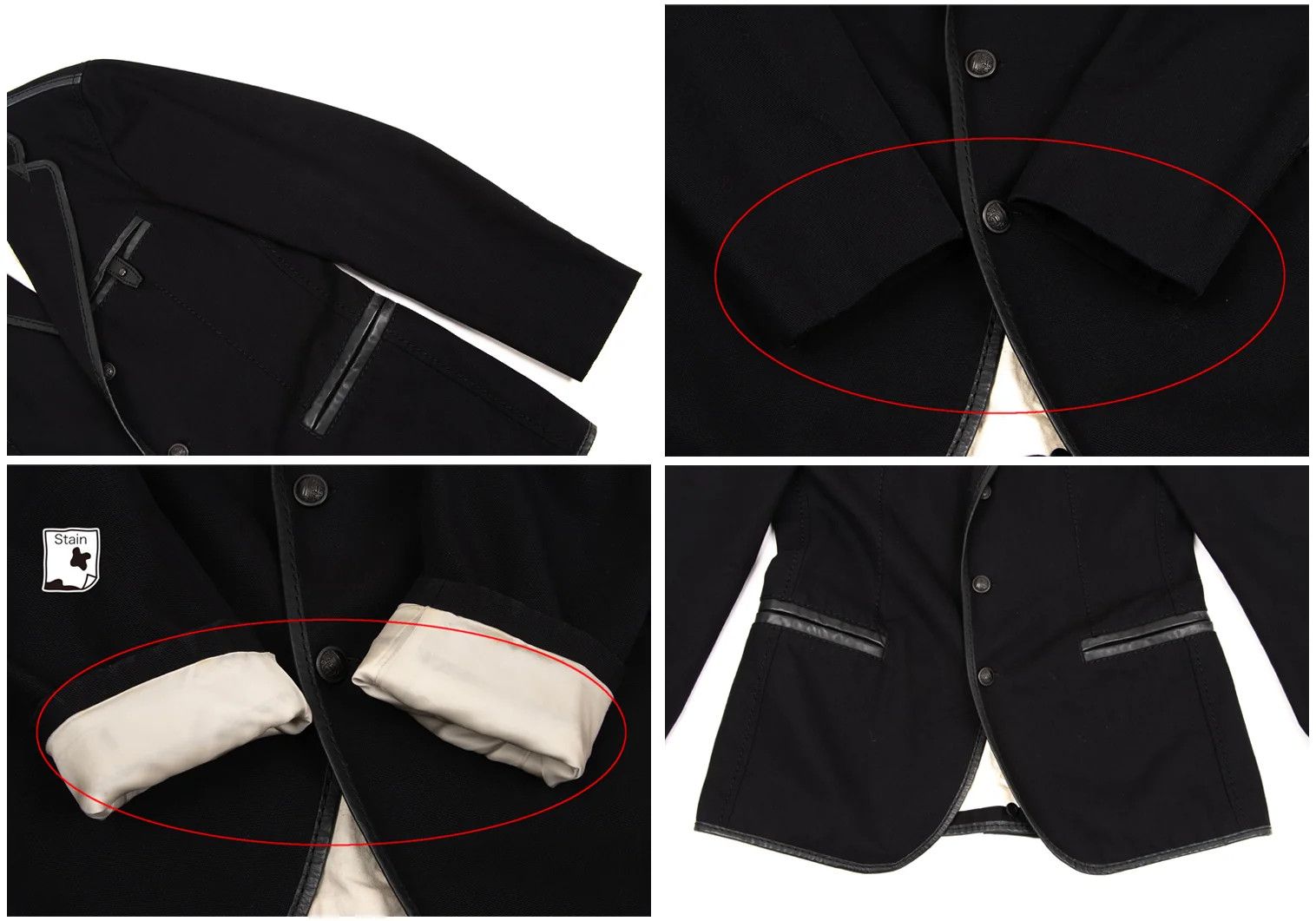 Issey Miyake Leather Piping Canvas Jacket in Black 2 Size US M / EU 48-50 / 2 - 8 Thumbnail