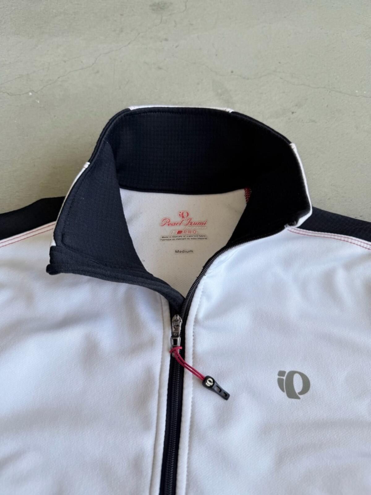 PEARL iZUMi Pearl Izumi / Thermal Zip Jacket / White Black Cycling Size M / US 6-8 / IT 42-44 - 7 Thumbnail