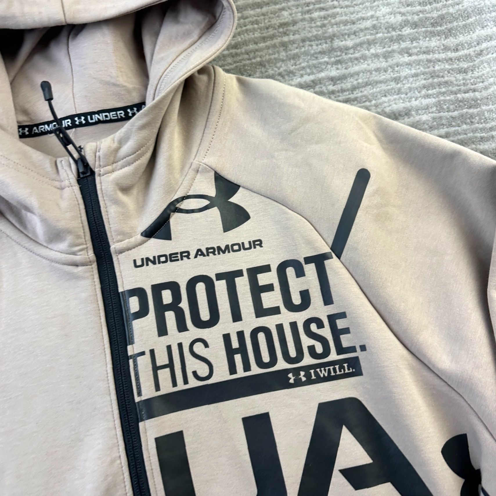Under Armour Under Armour Hoodie Mens M Unstoppable Fleece Graphic Zip Hooded Pockets Logo Size US M / EU 48-50 / 2 - 4 Thumbnail