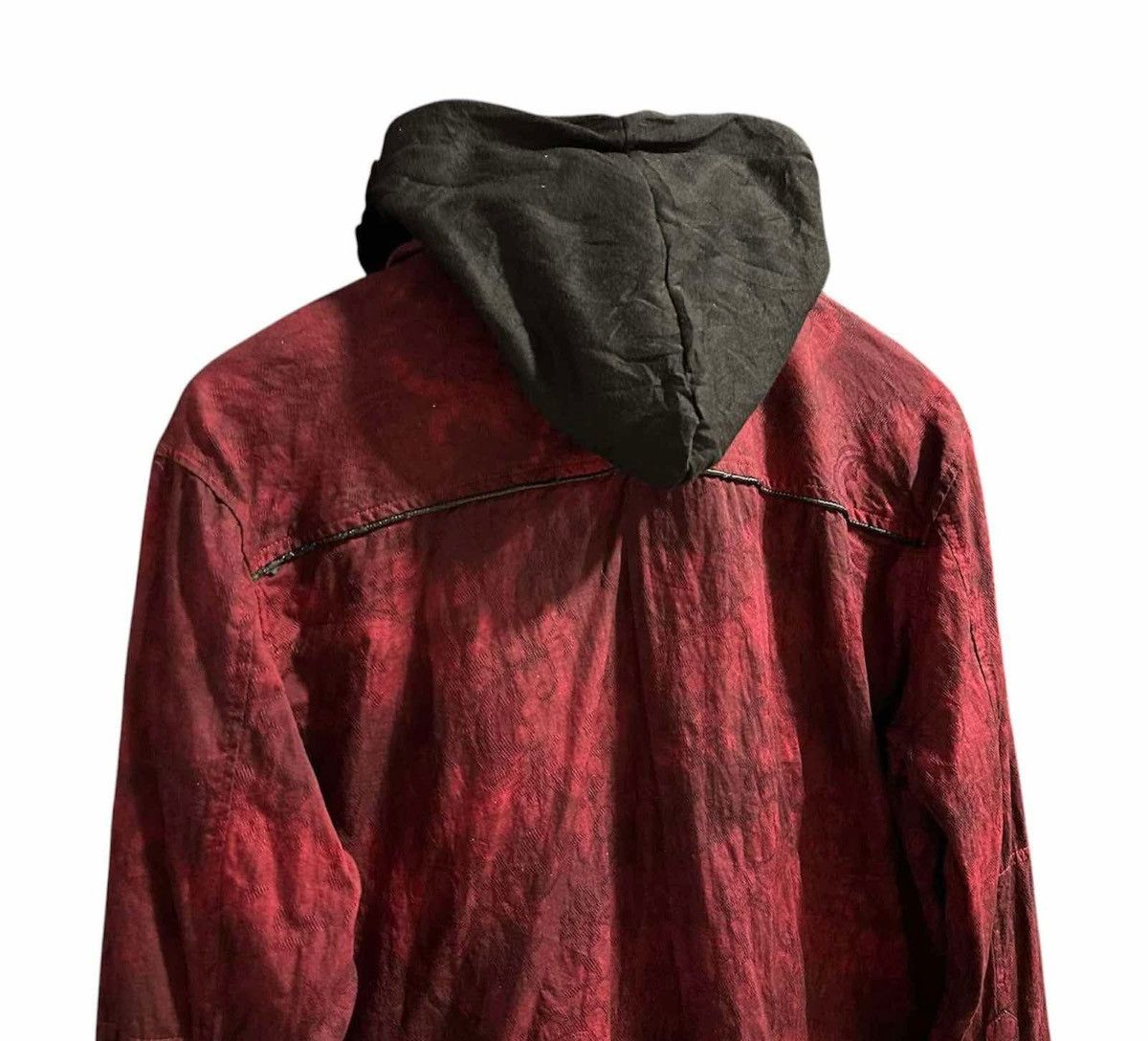 If Six Was Nine × Japanese Brand × semanticdesign 🔥Sick Y2K Semantic Design Double Layer Shirt Hood Goth Punk Size US L / EU 52-54 / 3 - 8 Thumbnail