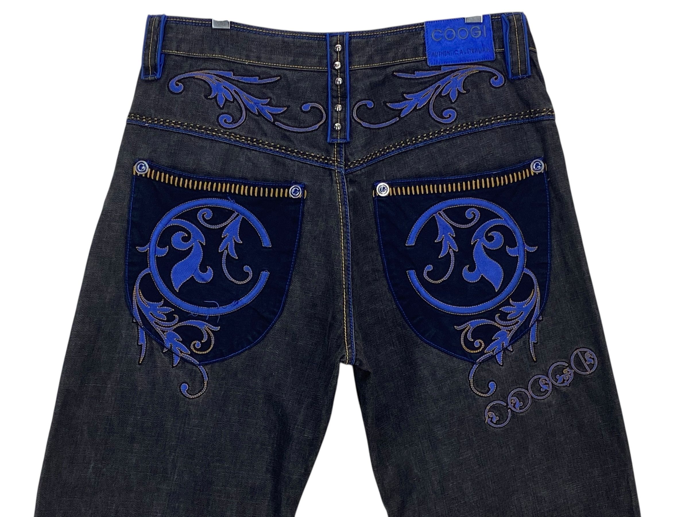 Coogi Coogi Denim Hip Hop Skateboards Baggy Pants Size US 35 - 5 Thumbnail