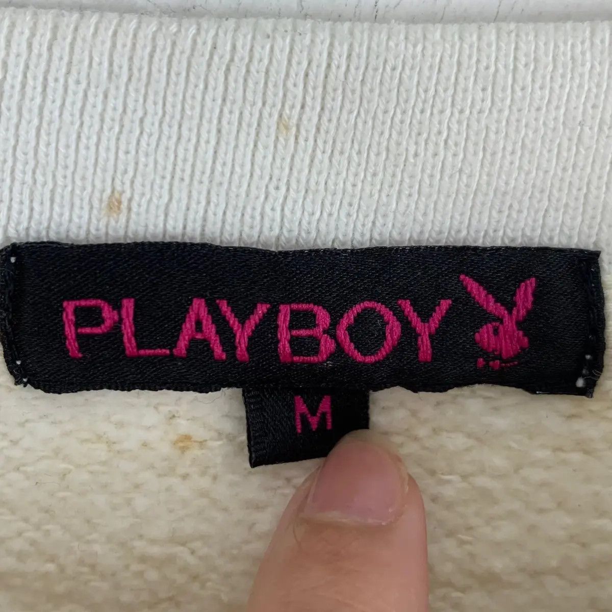 Playboy Vtg PLAYBOY MAGAZINE Rabbit Bunny Reggae Ringer Sweatshirt Size M / US 6-8 / IT 42-44 - 6 Thumbnail