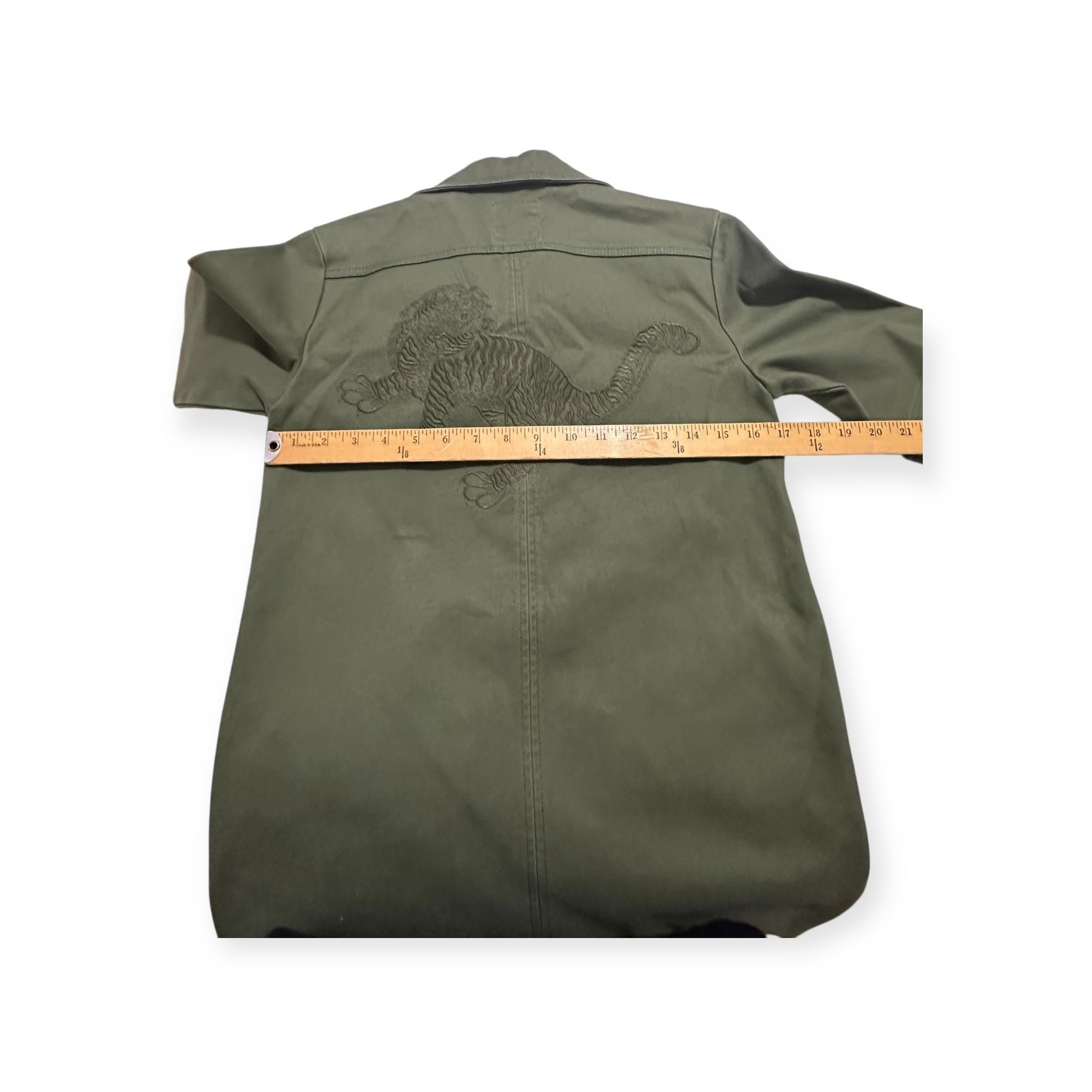 Zadig & Voltaire Zadig & Voltaire Record Brodé Tigre Shirt Dress in khaki/arm Size XS / US 0-2 / IT 36-38 - 13 Thumbnail