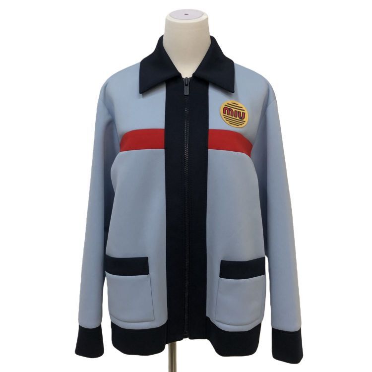 Miu Miu Miu Miu Logo Patch Zip Jacket Size 40 Size S / US 4 / IT 40 - 1 Thumbnail