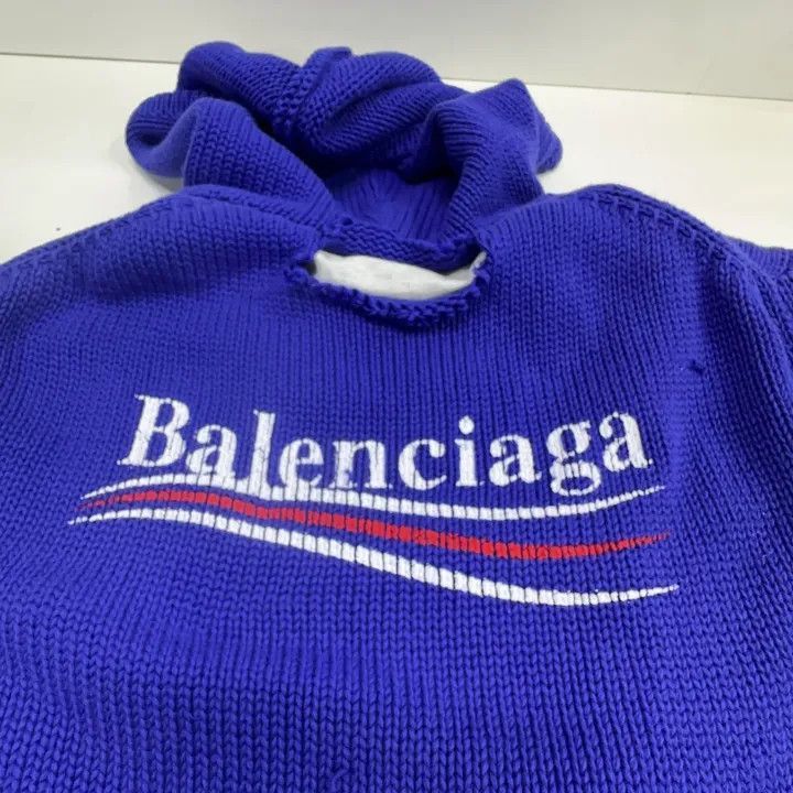 Balenciaga Balenciaga Classic Logo Embroidered Hoodie Sweater 0079-250 Size US XS / EU 42 / 0 - 4 Thumbnail