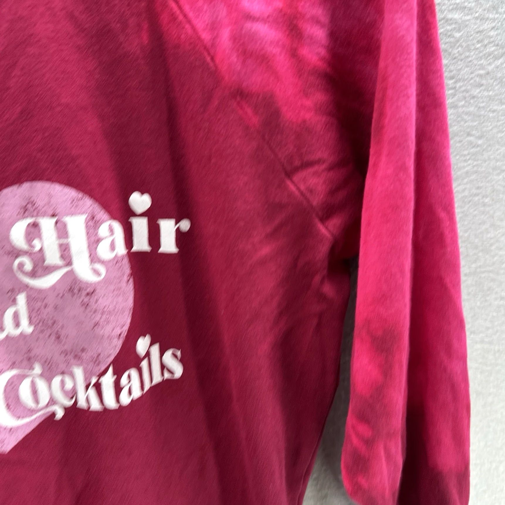 Wildfox Wildfox Womens Sweatshirt Crew Neck Long Sleeve Distressed Solid Red Comfortable Casual Spring Winter 2020s Size S / US 4 / IT 40 - 6 Thumbnail