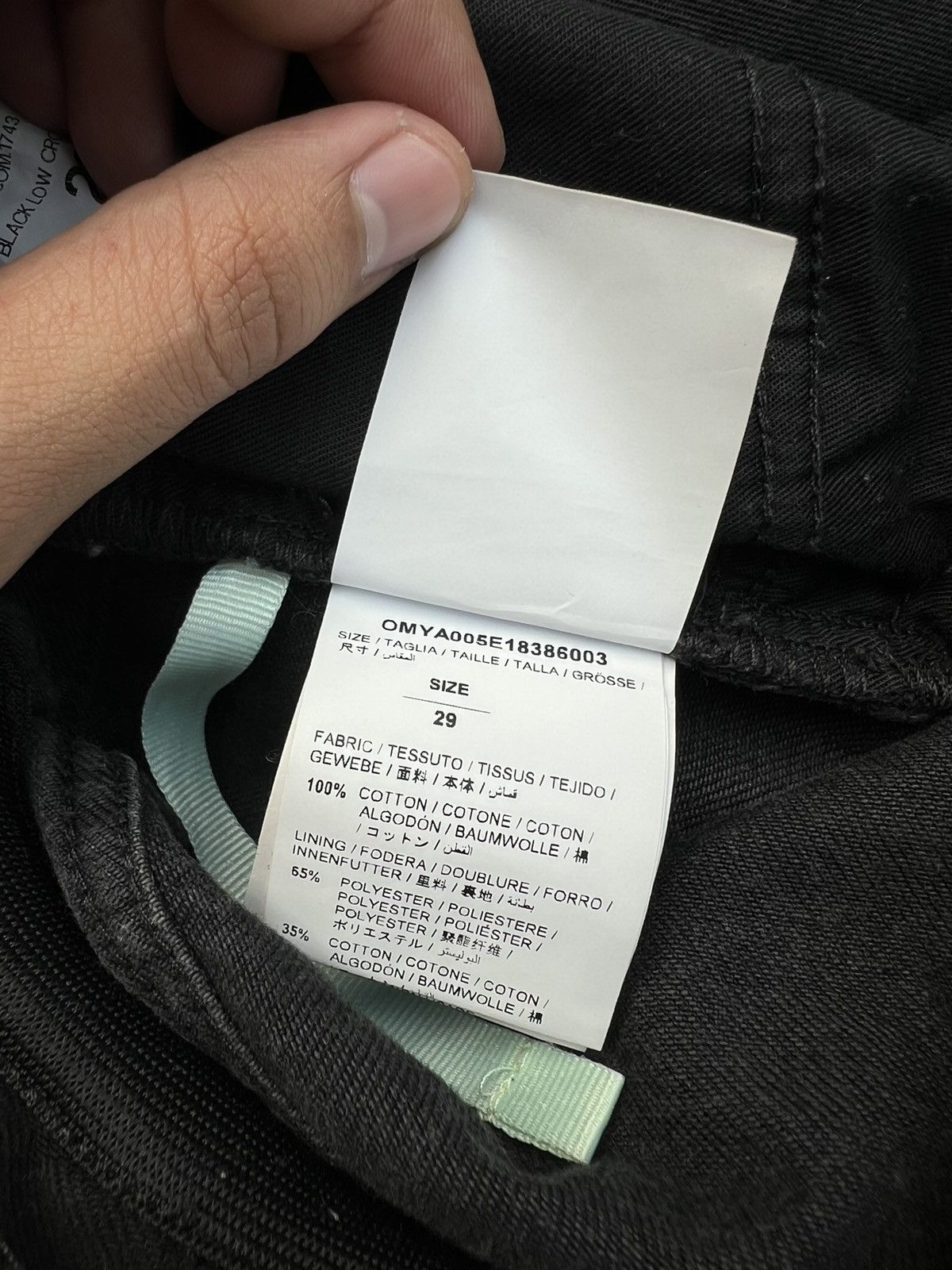 Off-White Off-White Slim Low Crotch Jeans Size US 29 - 8 Thumbnail