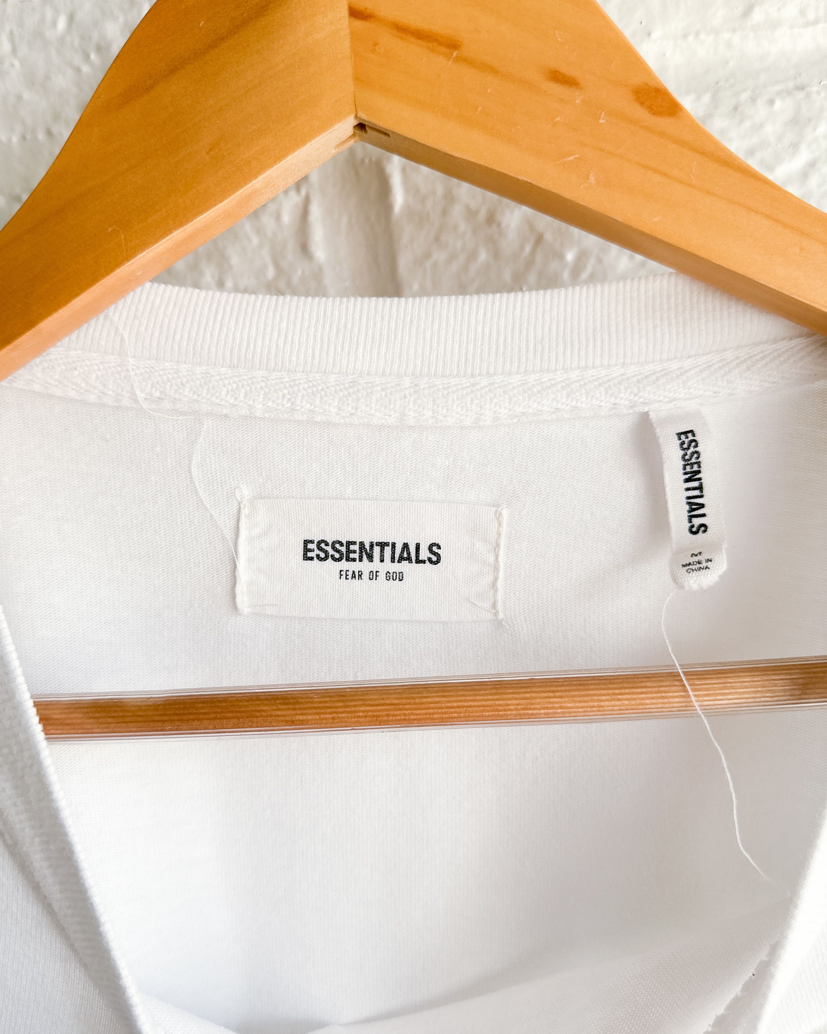 Essentials Fear Of God Essentials T Shirt Long Sleeve White Size Medium Size US M / EU 48-50 / 2 - 3 Thumbnail