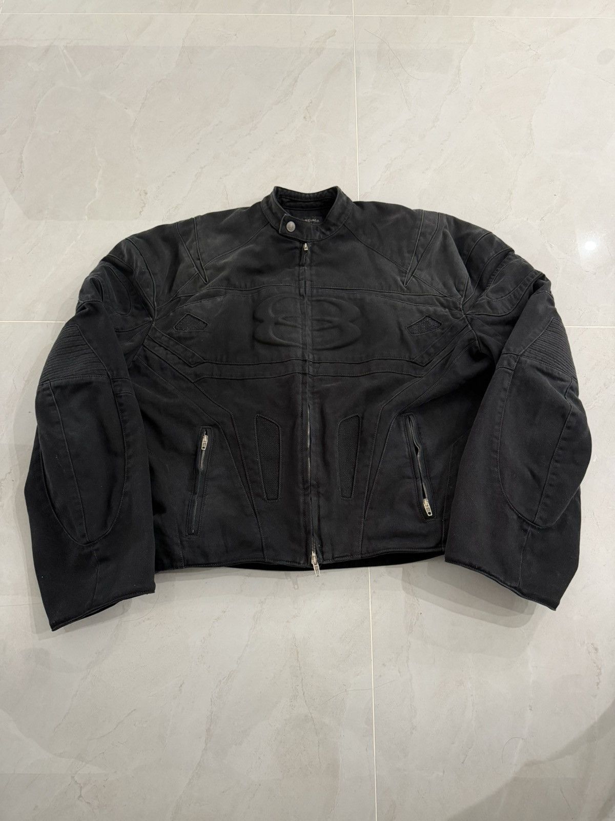 Balenciaga Balenciaga Runway Denim Unity Racer Jacket Sz.1 Size US S / EU 44-46 / 1 - 1 Thumbnail