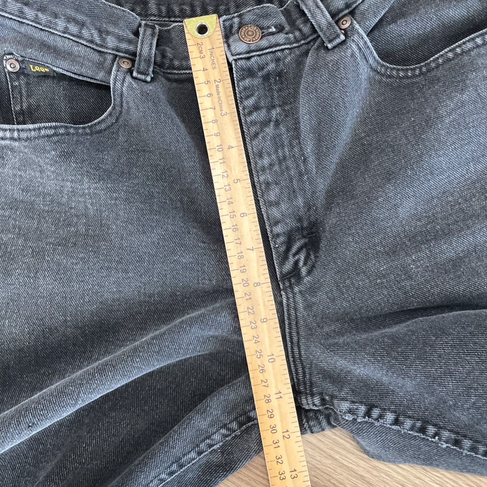 Lee VINTAGE Lee Jeans Men's Regular Size 34 x 30 Black Denim Straight Faded 90s Mens Size US 34 / EU 50 - 6 Thumbnail