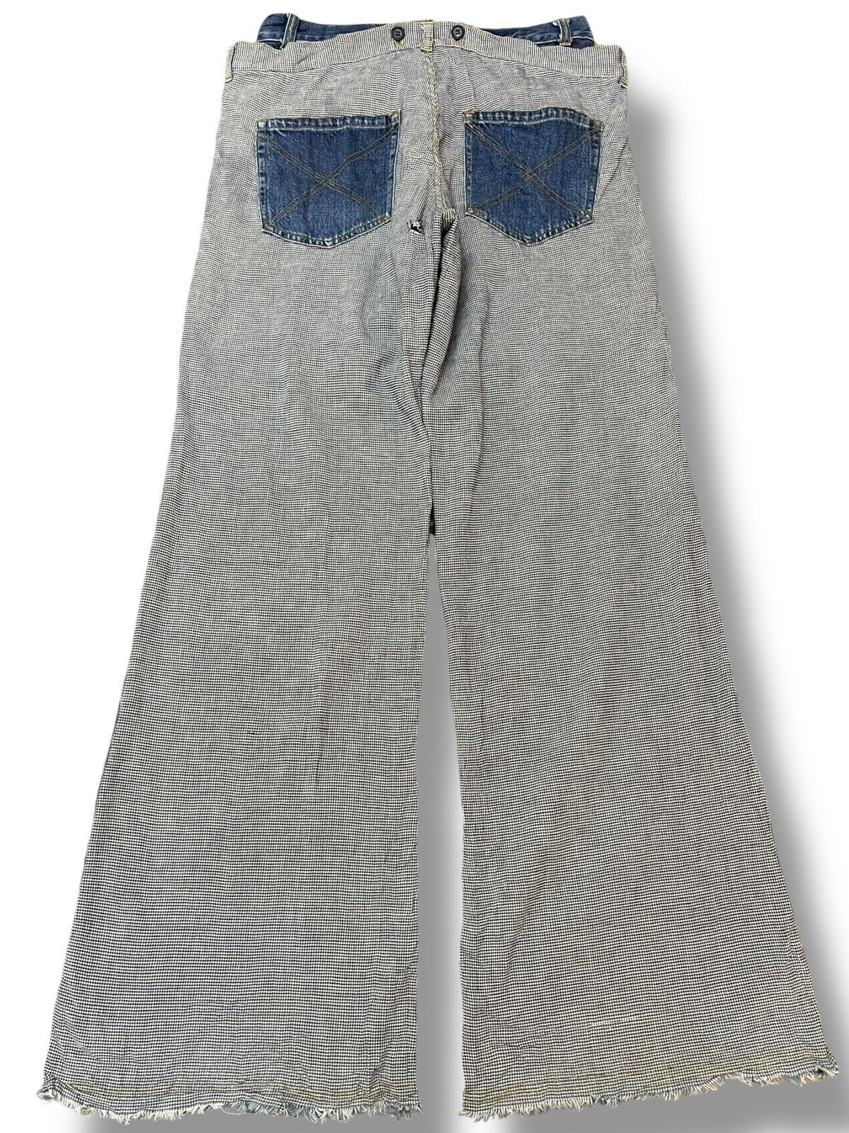 Japanese Brand Vintage Clutch Exclusive Flare Hybrid Denim Size US 28 / EU 44 - 6 Thumbnail