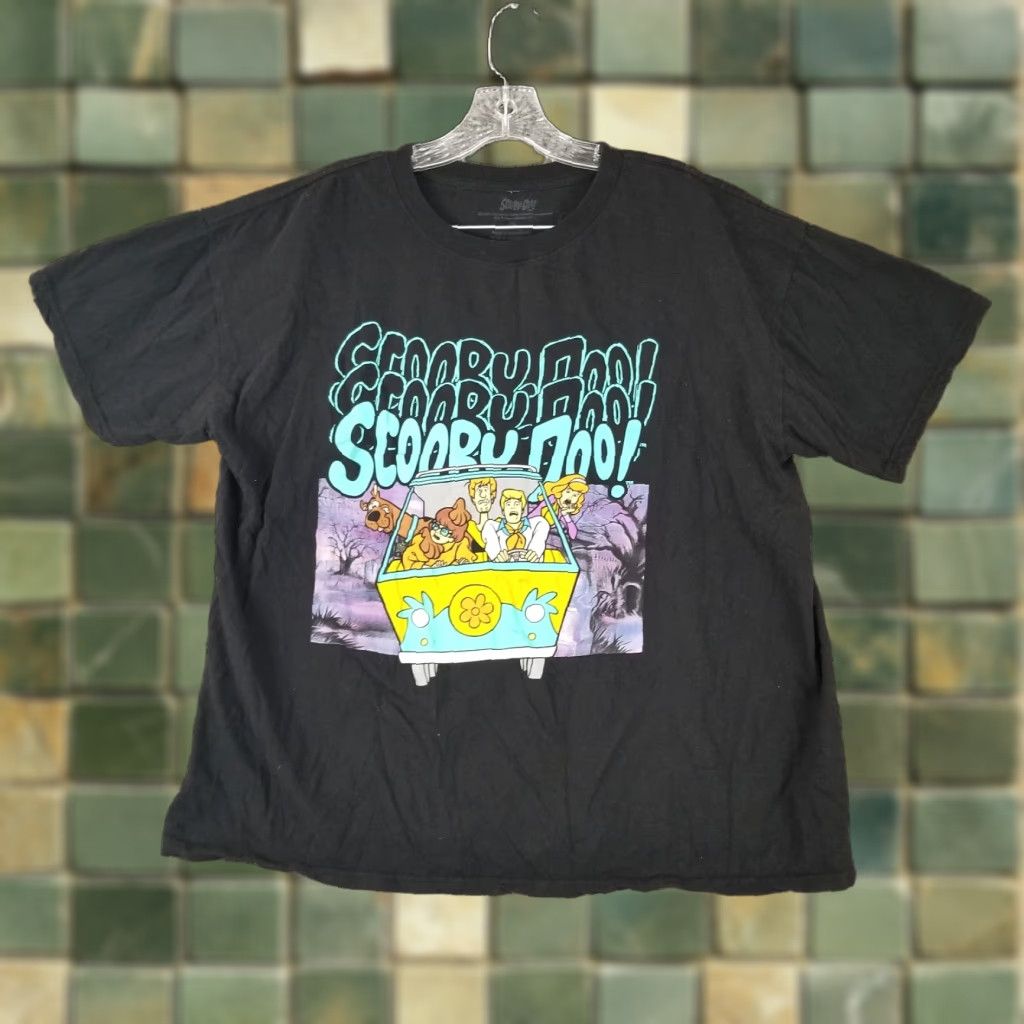 Vintage Scooby Doo Shirt Adult XL Short Sleeve Graphic Black T-Shirt Men's Womens Unisex Size US XL / EU 56 / 4 - 1 Thumbnail