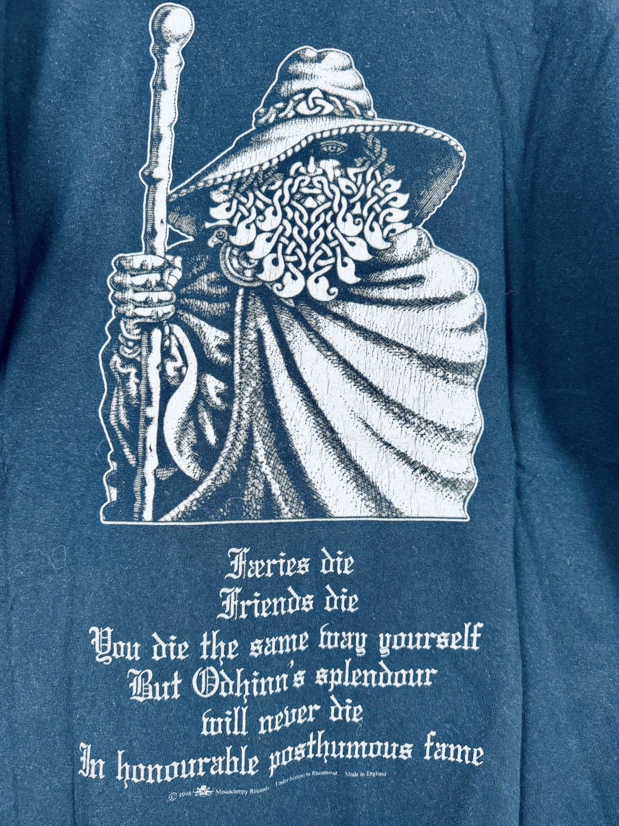 Vintage Burzum Det Som Engang Var 1998 Official Razamataz Size US XL / EU 56 / 4 - 4 Thumbnail