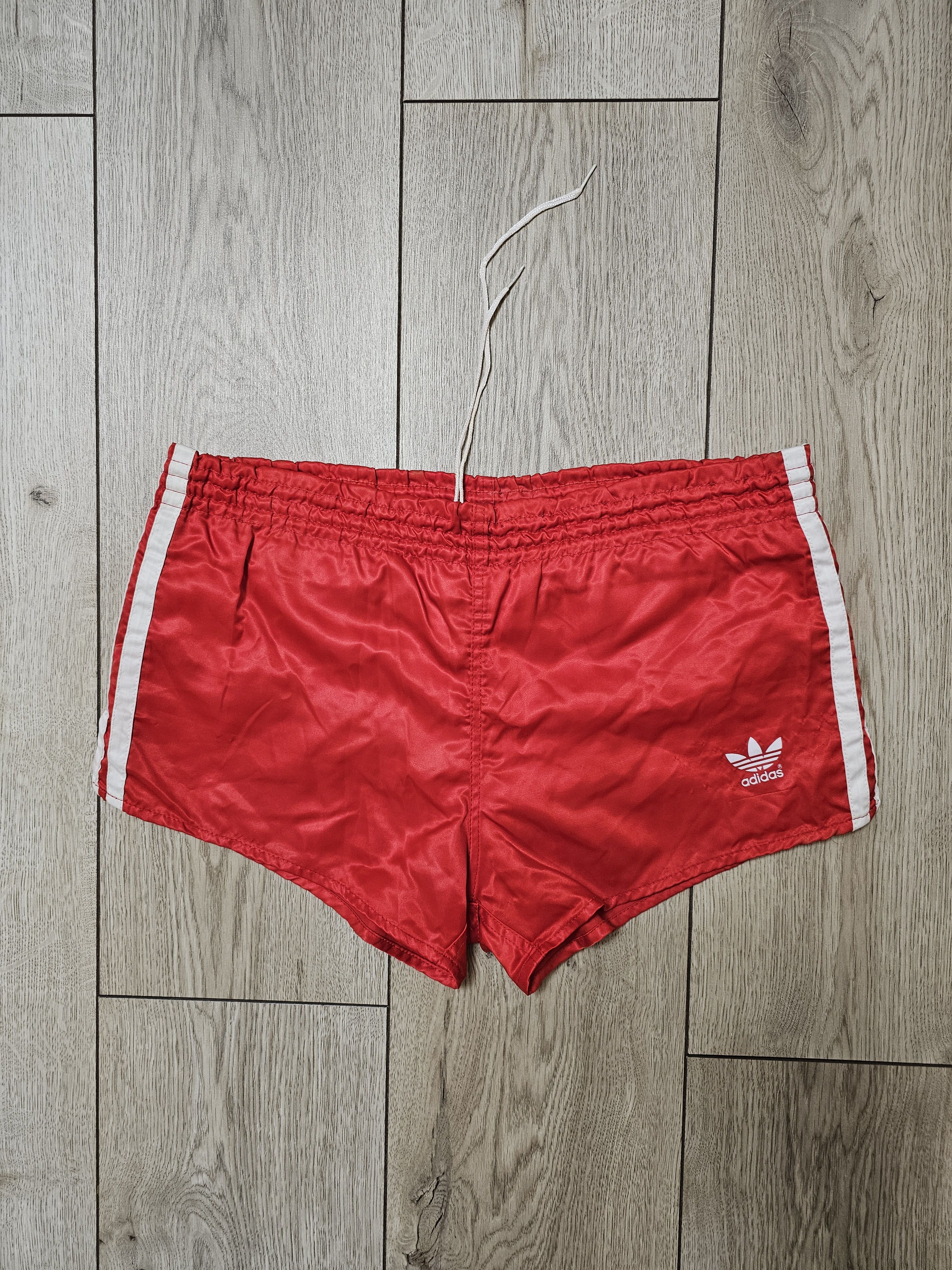 Adidas × Vintage ADIDAS SHORTS RED WEST GERMANY 80s SPRINTER RUNNING SHORTS Size US 30 / EU 46 - 1 Thumbnail