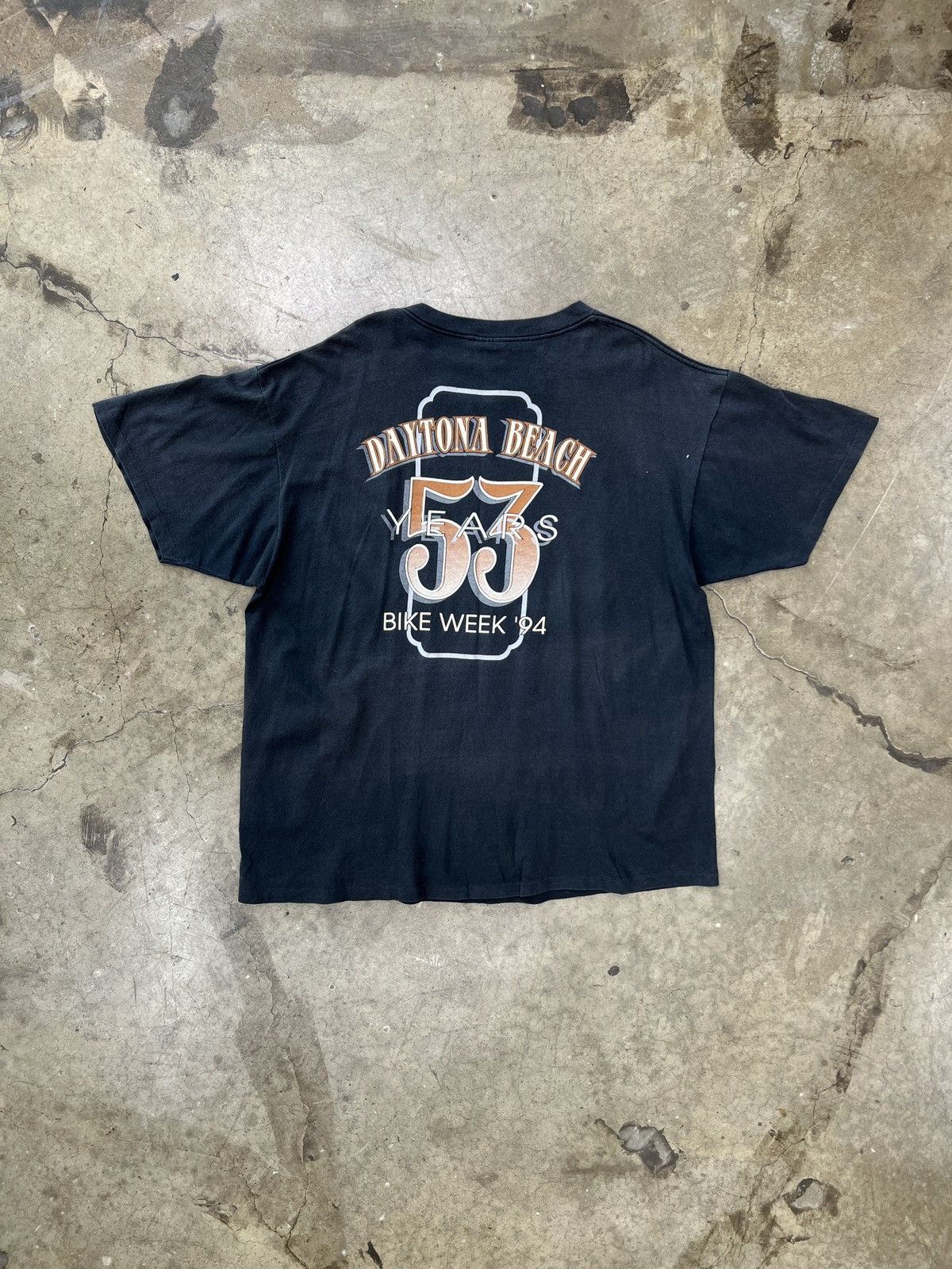 Harley Davidson Vintage 3D Emblem 1992 Survivors Motorcycle Wolf Tee XXL Size US XXL / EU 58 / 5 - 5 Thumbnail