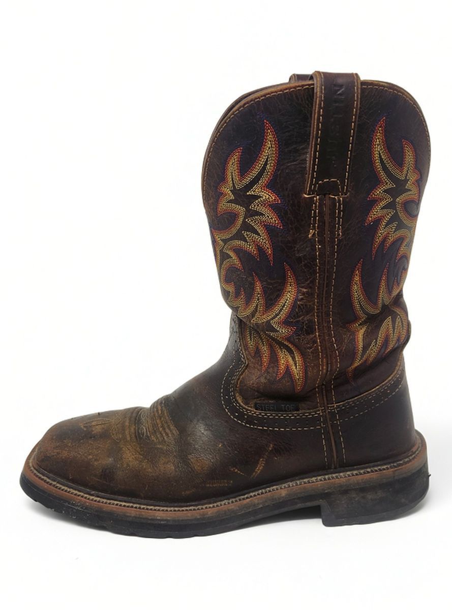 Justin Justin Original Workboots WK4682 Square Toe Steel Toe Sz 8D Size US 8 / EU 41 - 4 Thumbnail
