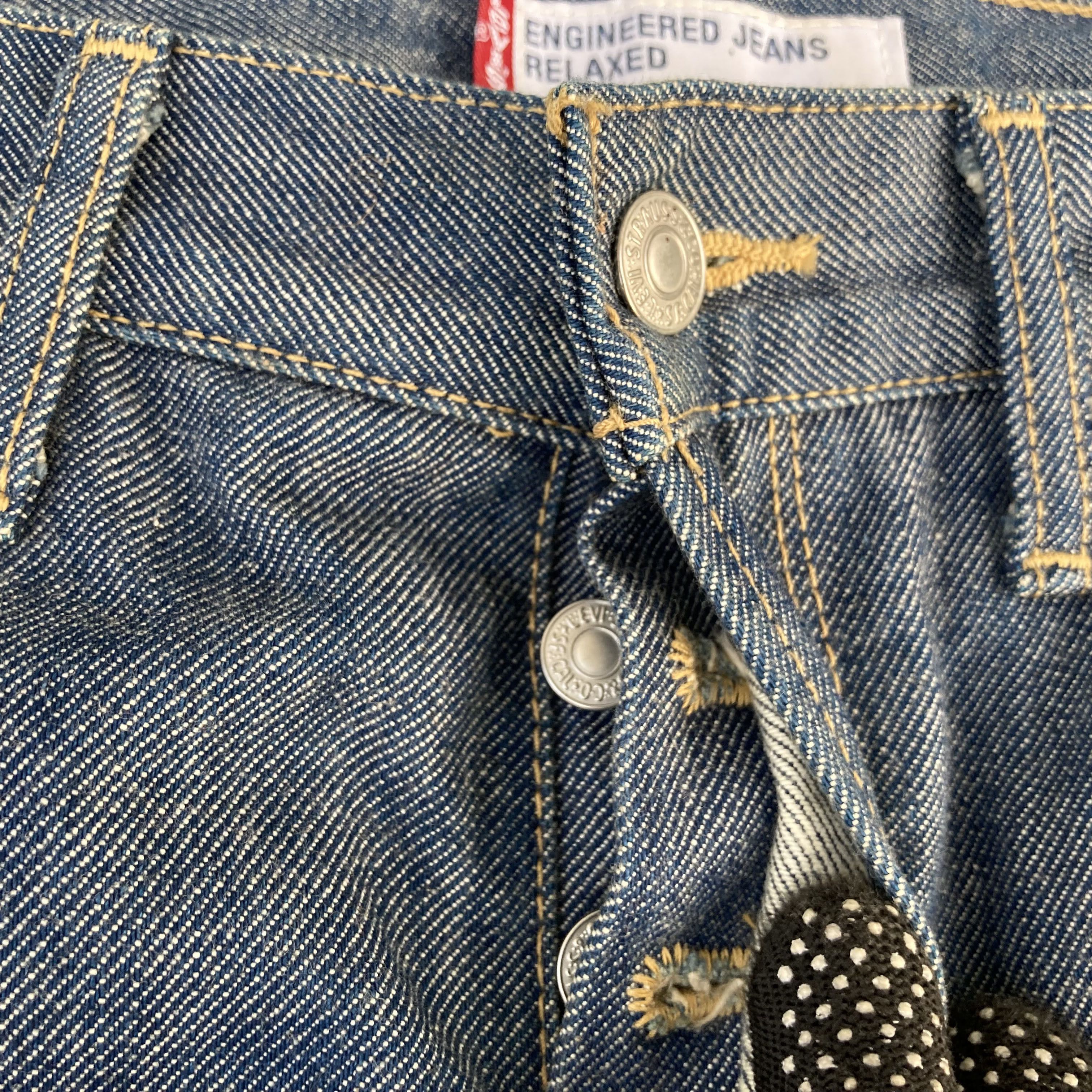 Japanese Brand × Levi's × Vintage Vtg Levis Engineered Kimura Denim 90s Button Jeans Size US 32 / EU 48 - 5 Thumbnail