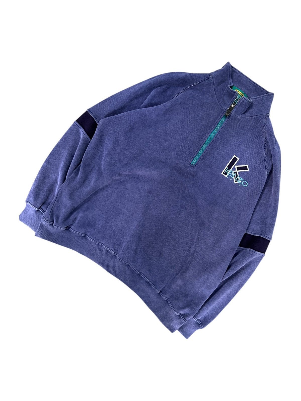 Kenzo Kenzo Golf Halfzip Vintage Size US L / EU 52-54 / 3 - 3 Thumbnail