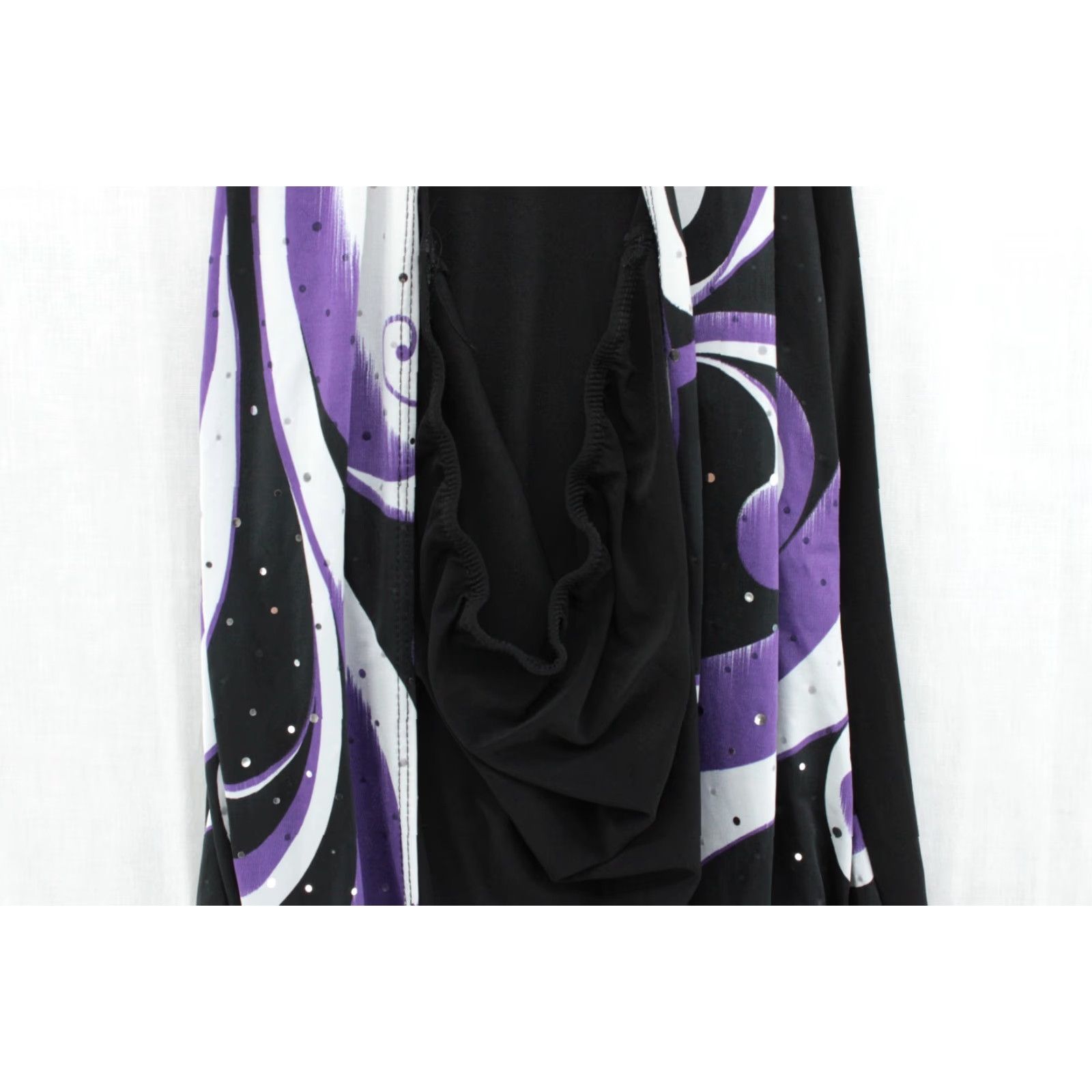 Vintage VINTAGE Solar Blouse Women XL Purple Sequin Sleeveless 80s 90s Bohemian City Classic Grunge Hip Hop Casual Party/Cocktail Workwear Womens Size XL / US 12-14 / IT 48-50 - 5 Thumbnail