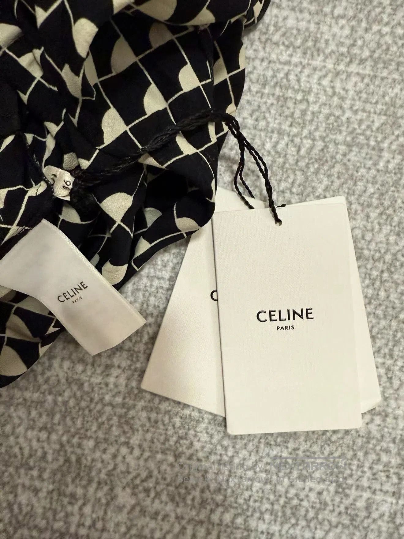 Celine Celine Geometric Print Long Dress. Size XS / US 0-2 / IT 36-38 - 2 Thumbnail