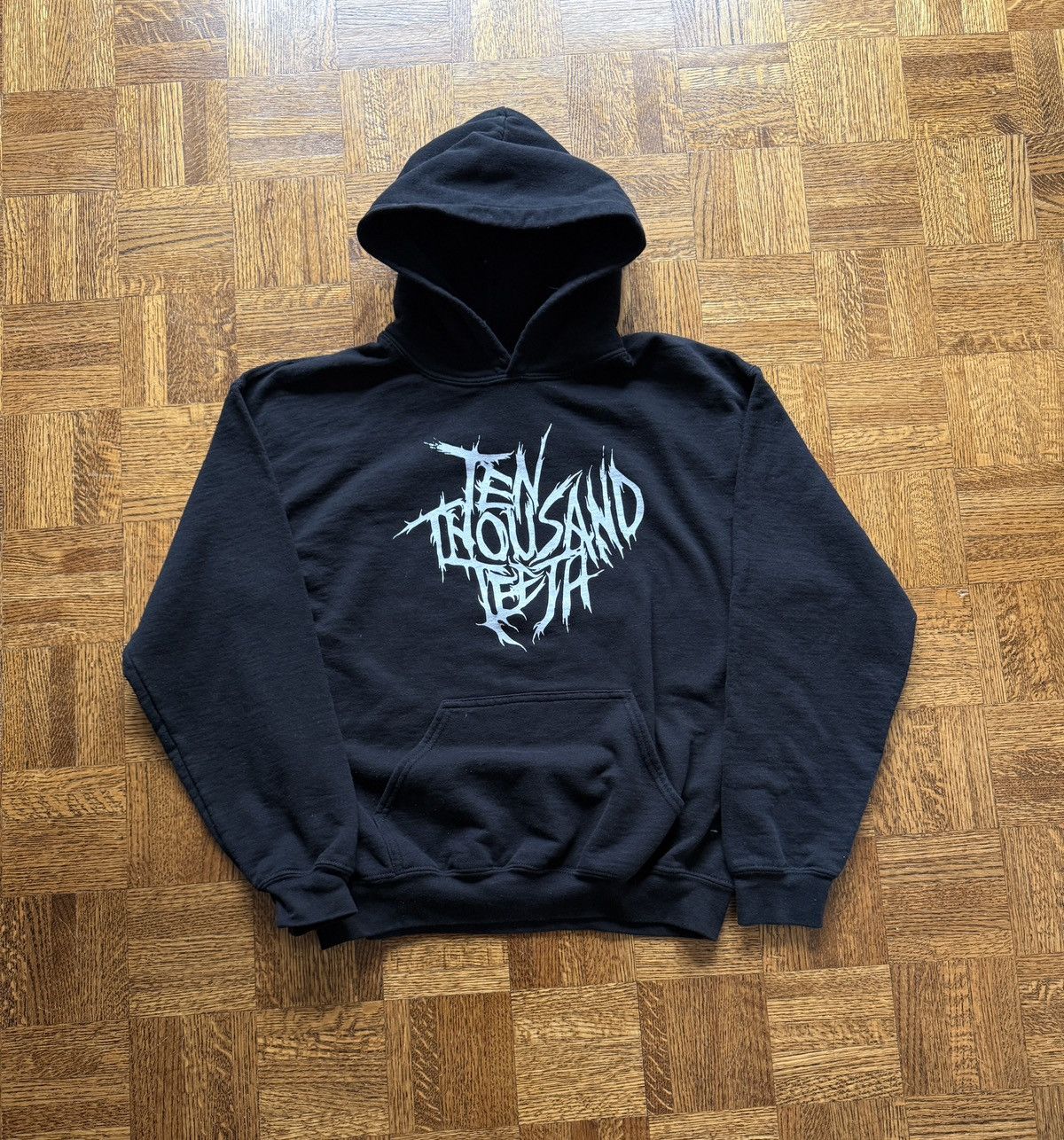 Vintage Ten Thousand Teeth Support Local Metal Band Hoodie Size US S / EU 44-46 / 1 - 1 Thumbnail