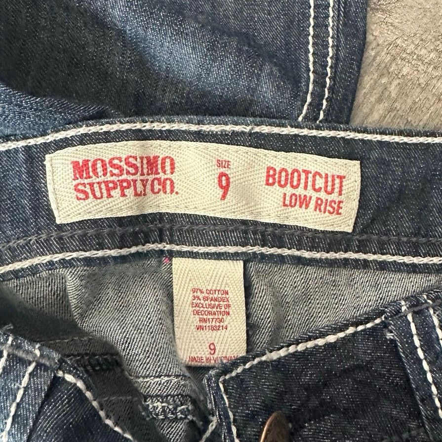 Other mossimo supply co bootcut low rise, dark blue jeans Size 28" / US 6 / IT 42 - 5 Thumbnail