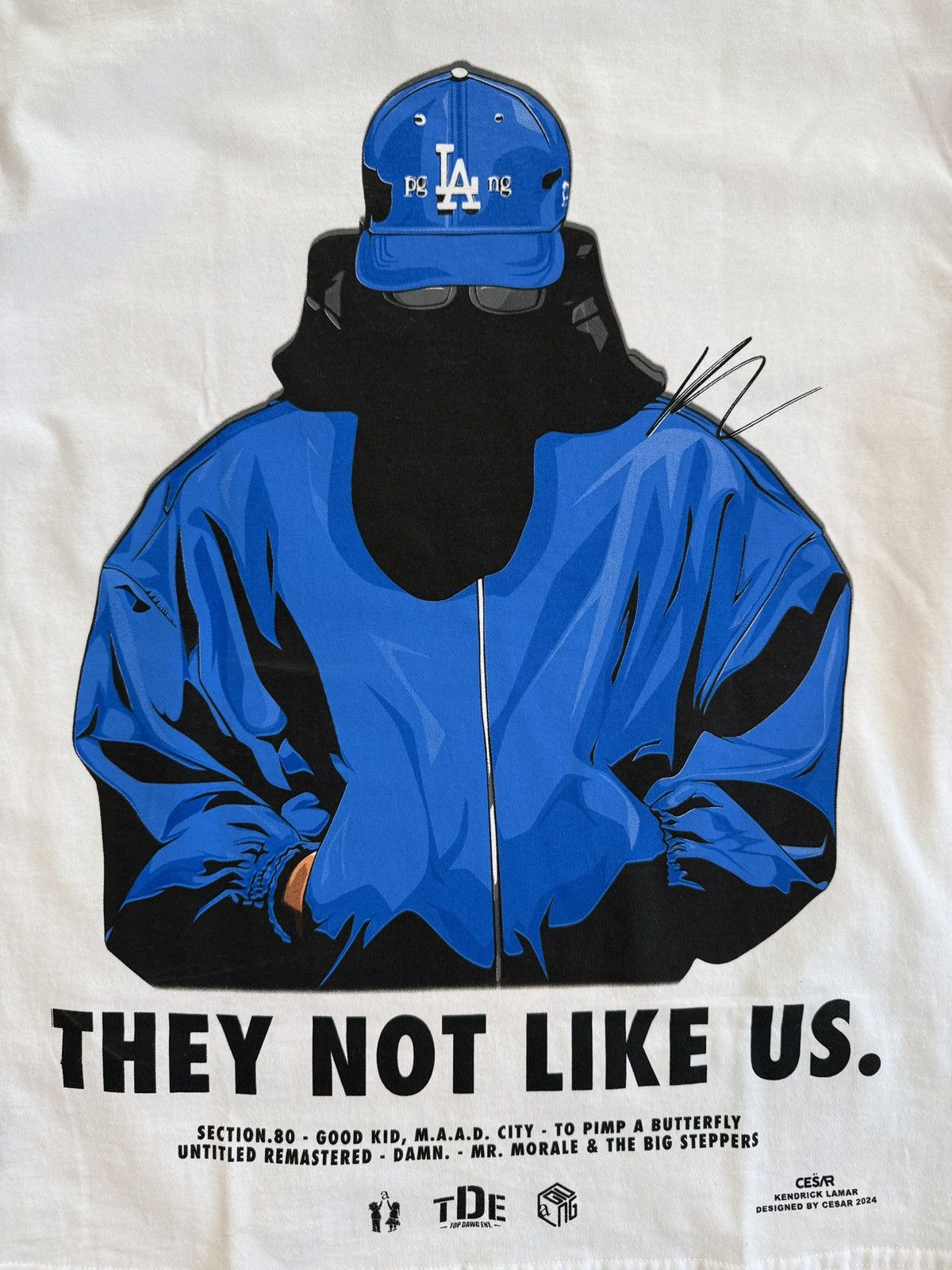 Other Bycesar Kendrick Lamar Not Like Us Oversized White Small Size US S / EU 44-46 / 1 - 5 Thumbnail