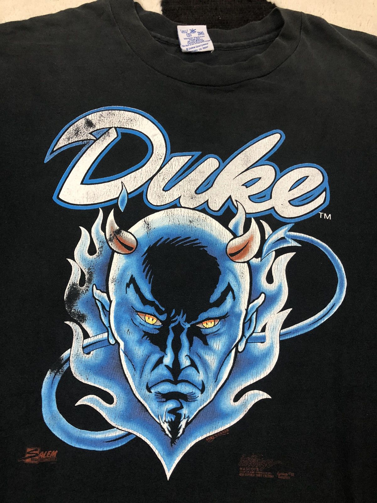 Salem Sportswear Blue devil tag salem vintage Size US L / EU 52-54 / 3 - 1 Thumbnail