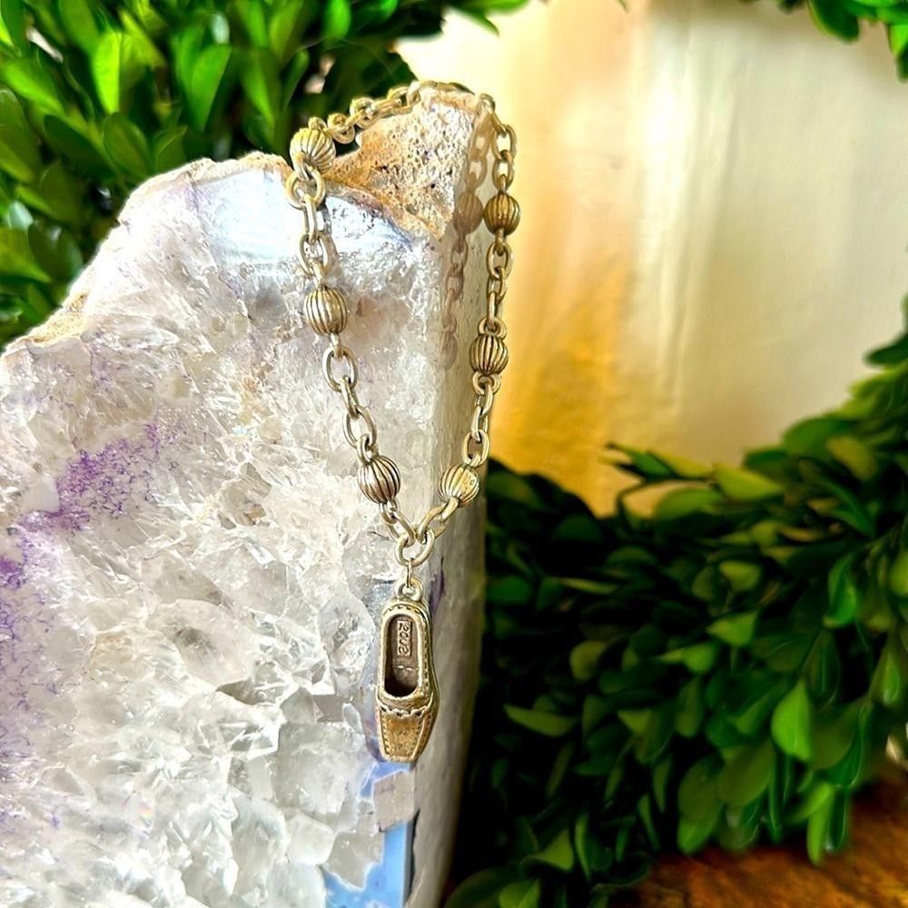 Brighton Brighton Charming Vintage Silver Bracelet with Shoe Charm Size ONE SIZE - 1 Thumbnail