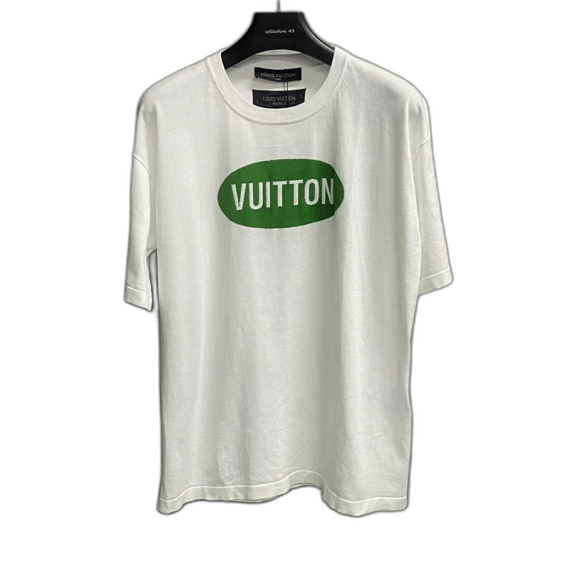 Louis Vuitton Louis Vuitton White Green Logo Short Sleeve Shirt-yf Size US L / EU 52-54 / 3 - 1 Thumbnail
