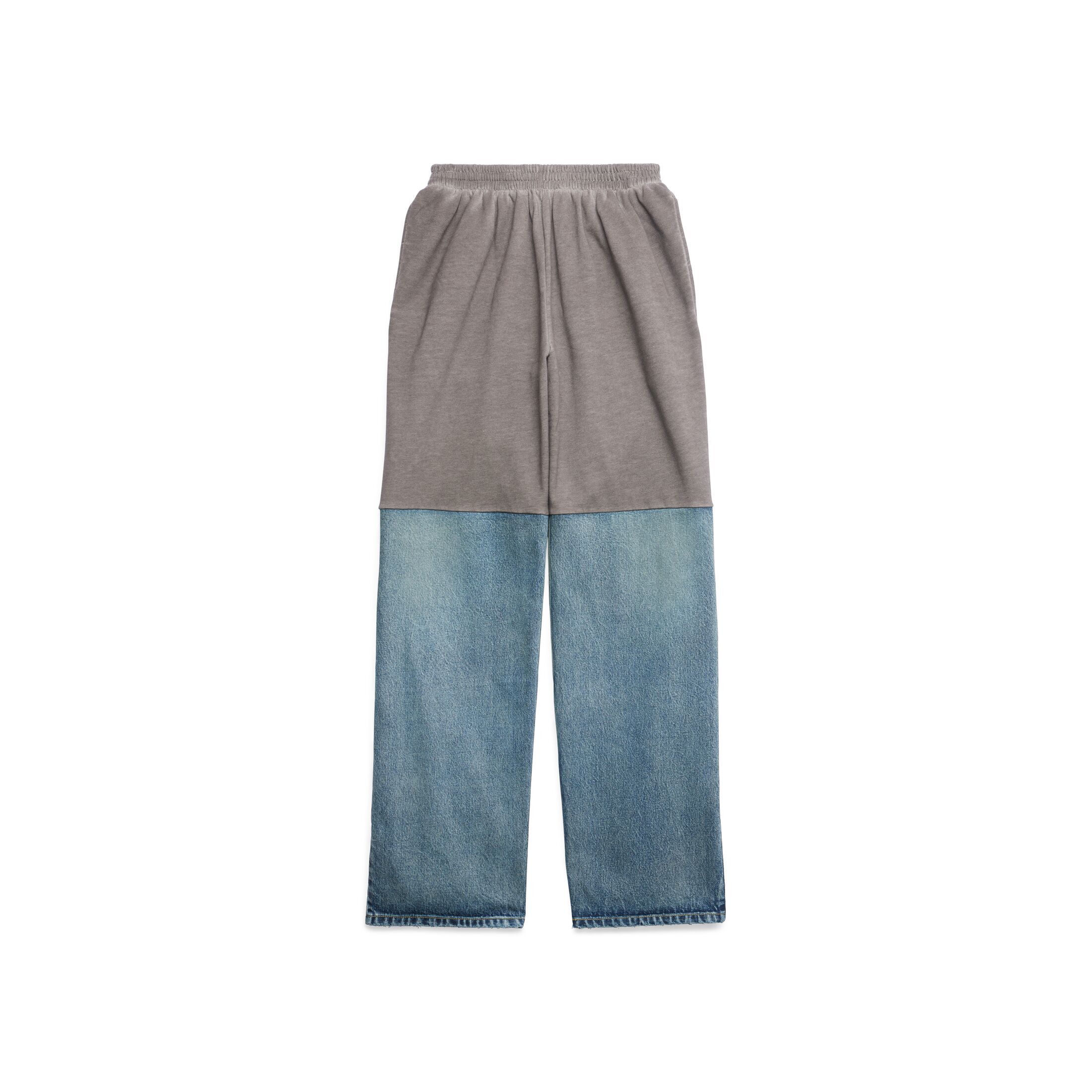 image of Balenciaga Pants Cargo Workwear Logo 745264Tnw014012 in Blue Grey, Men's (Size 32)