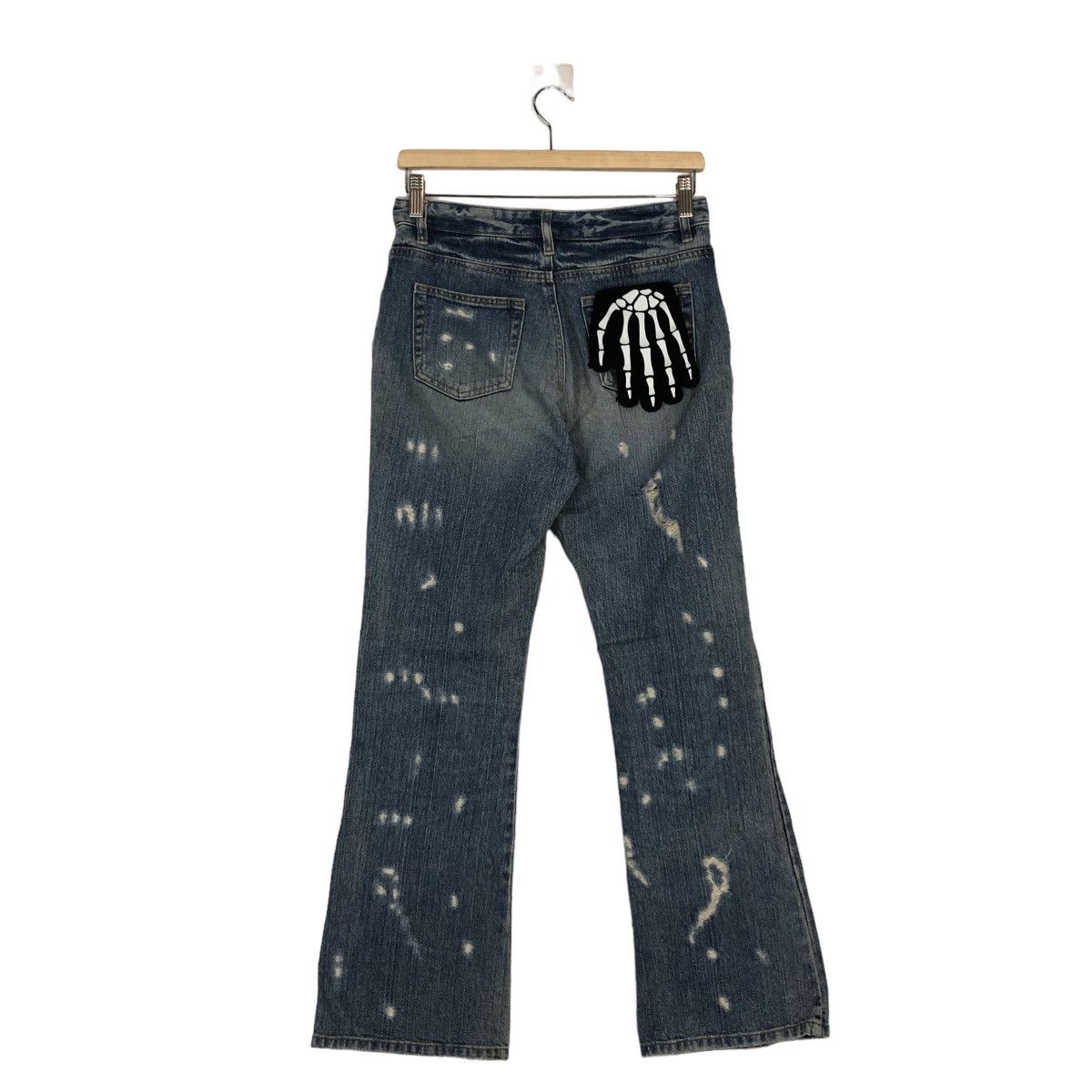 Japanese Brand 🔥RARE BOWCUT DISTRESSED DENIM JEANS LIVRE CLAIRE JAPAN Size US 28 / EU 44 - 6 Thumbnail