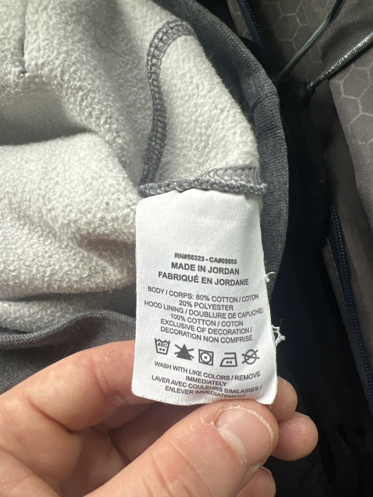 Nike Nike grey hoodie with embroidered logo (men’s M) Size US M / EU 48-50 / 2 - 6 Thumbnail