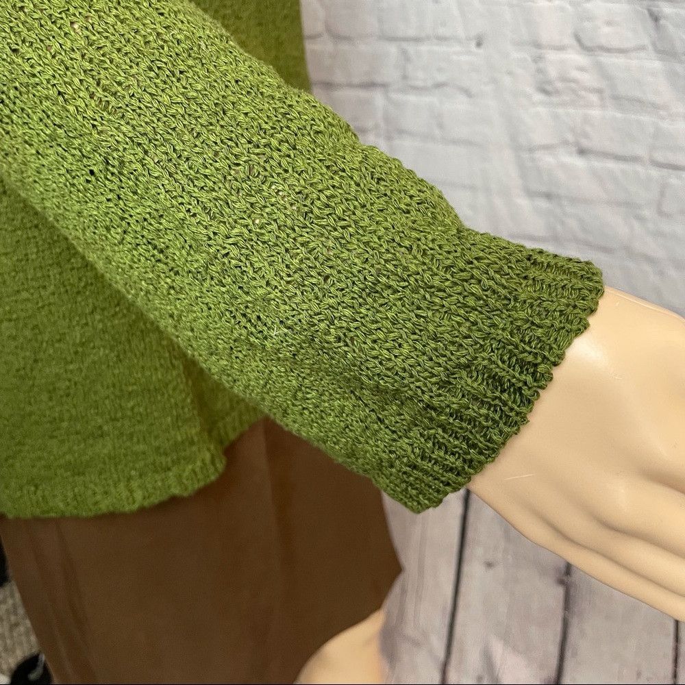 Other NWT New Italian Cotton Moss Green Sweater Made In Italy Siz Size S / US 4 / IT 40 - 5 Thumbnail