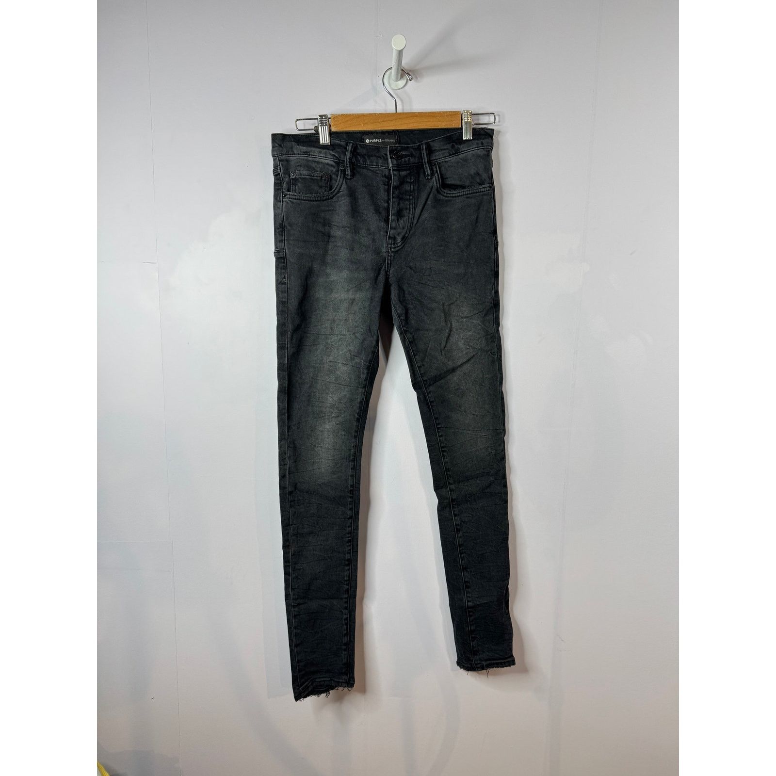 Rta Purple Brand Light Wash Black Jeans Size US 29 - 1 Thumbnail
