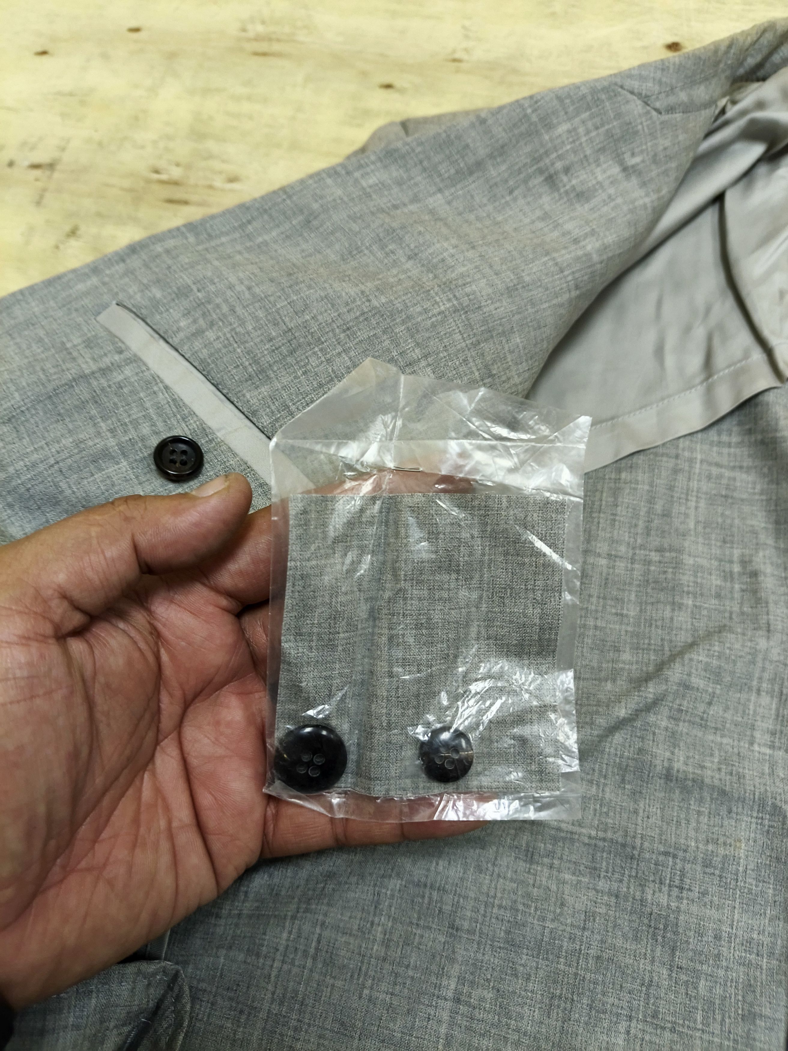 Comme des Garcons Homme Vtg 🔥 CDG Homme AD1988 Pure Wool Jacket Size 44L - 12 Thumbnail