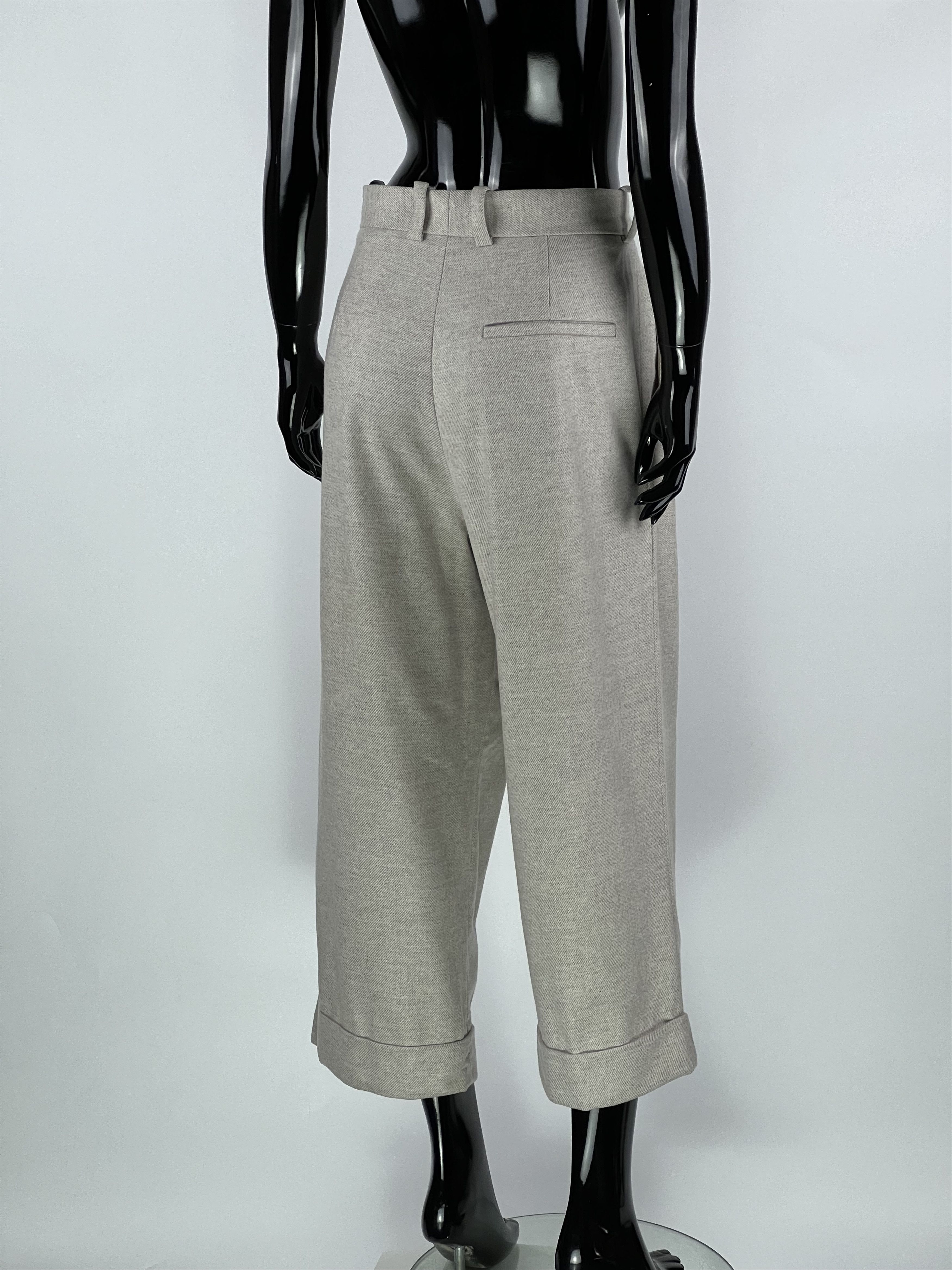 Cos COS Women's Gray Wool Cashmere Pants Size EUR42 Size 34" / US 12 / IT 48 - 3 Thumbnail