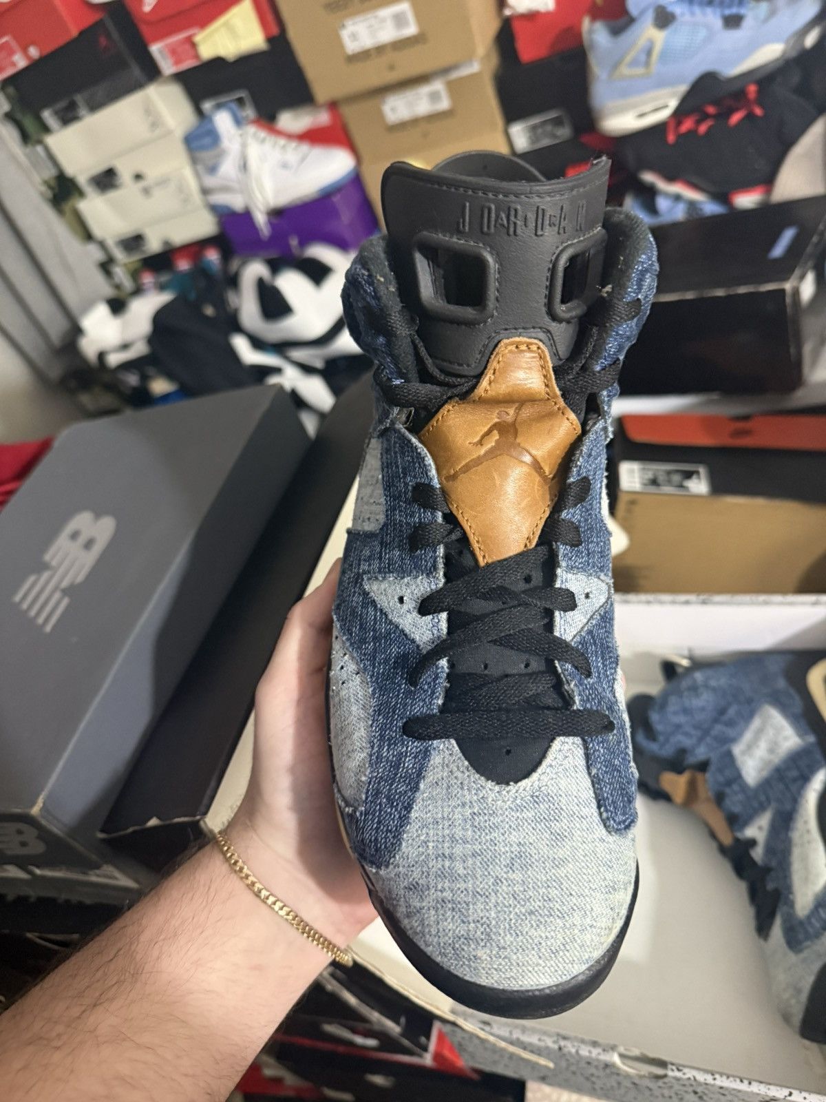 Jordan Brand Jordan retro 6 denim sz 9.5 Size US 9.5 / EU 42-43 - 2 Thumbnail